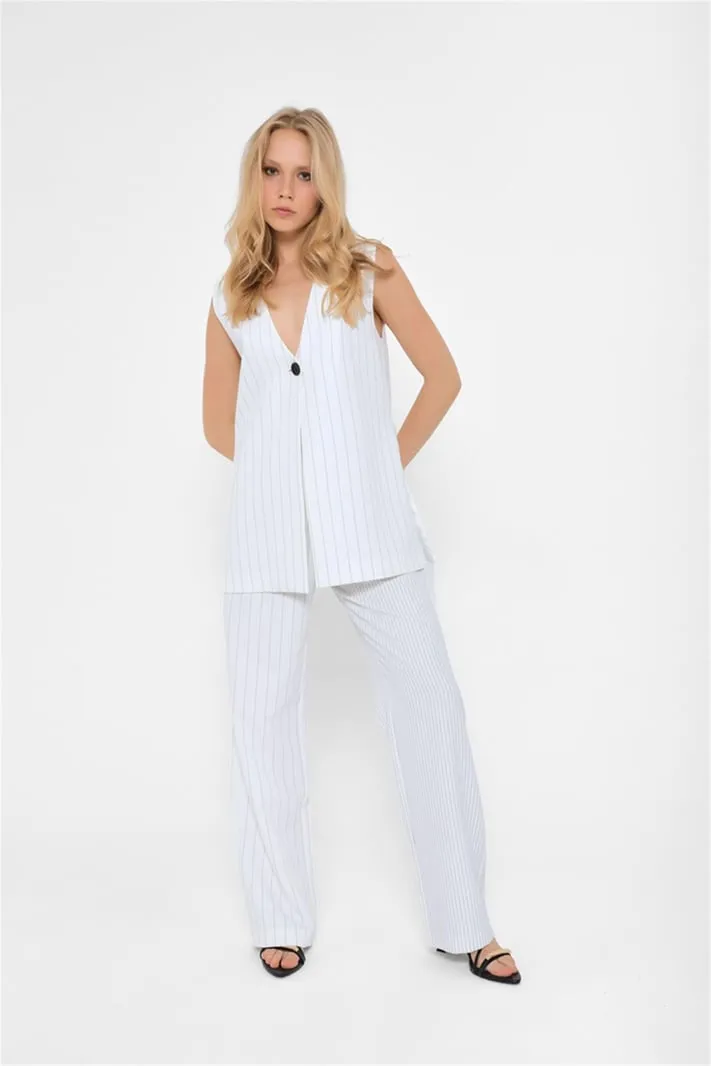 Lefon White Stripes Pants