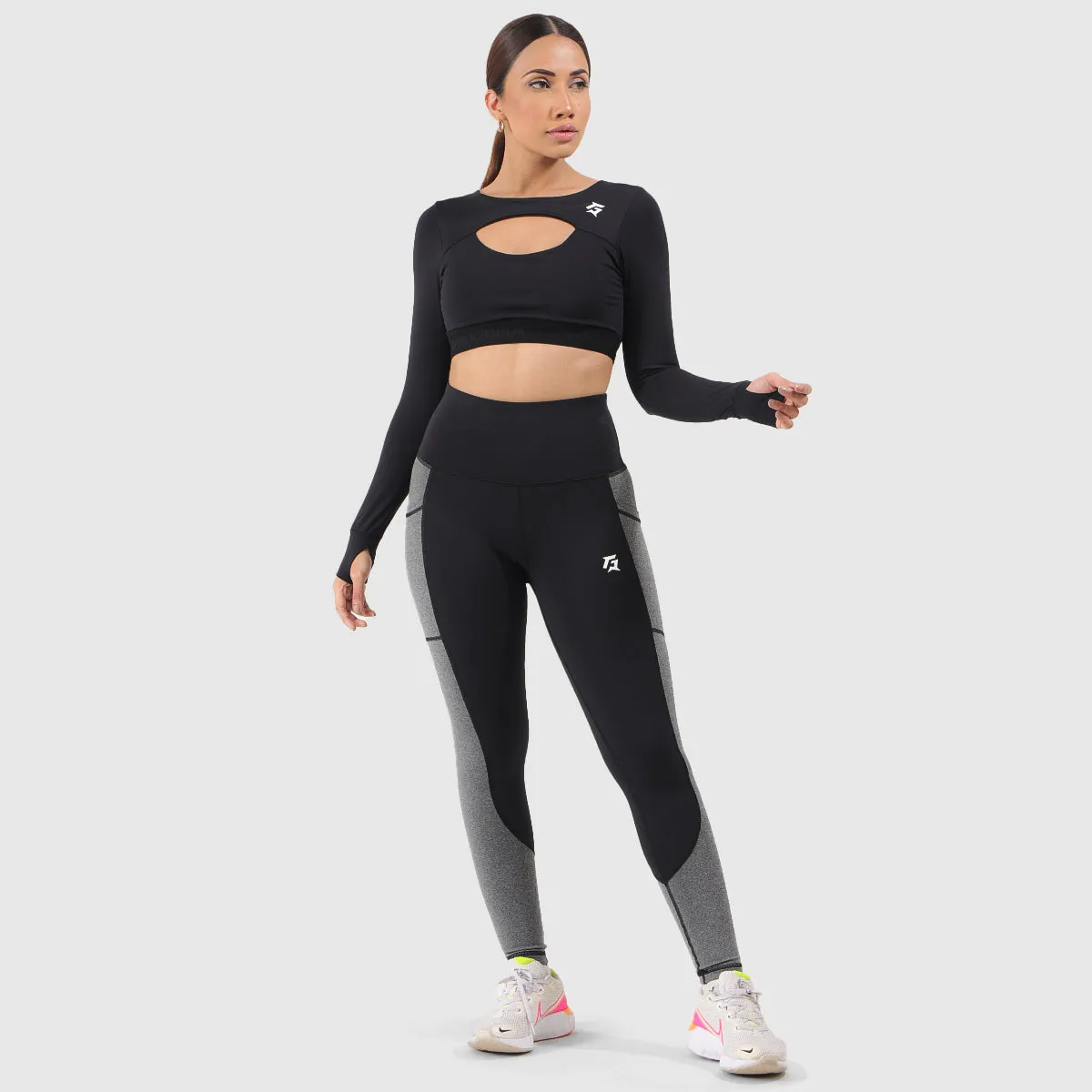 Linear Rise Leggings (Black)