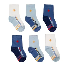 Little Team Cotton Rich Seamless Socks Champion 6Pk (2-4yrs)