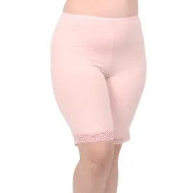 Lux Cotton Modal Anti Chafing Slipshort 11" | Pink