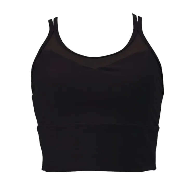 Maka-Hou Women Crossover Strap Bra Top-BLACK (Japanese Brand)