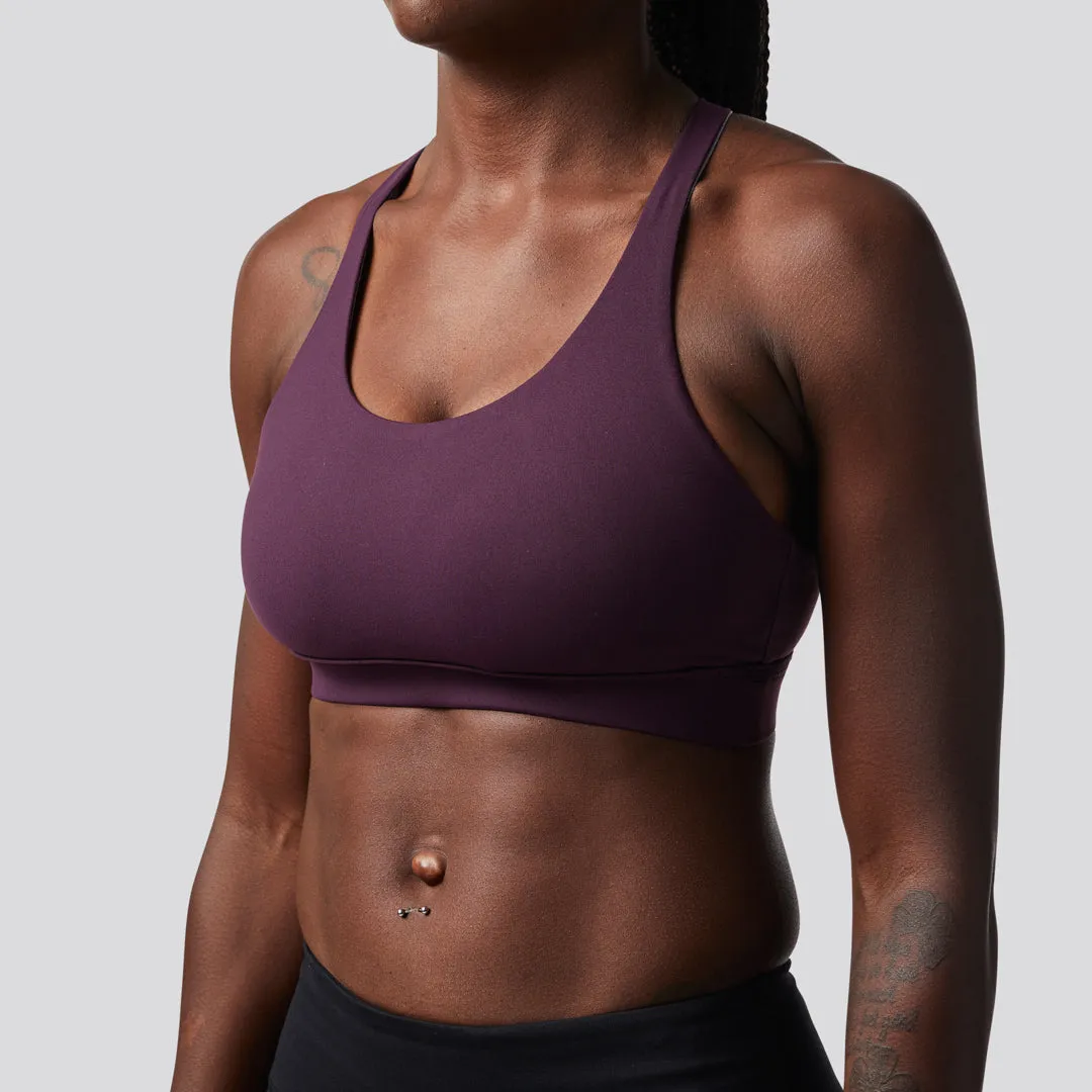 Max Effort Sports Bra (Plum)