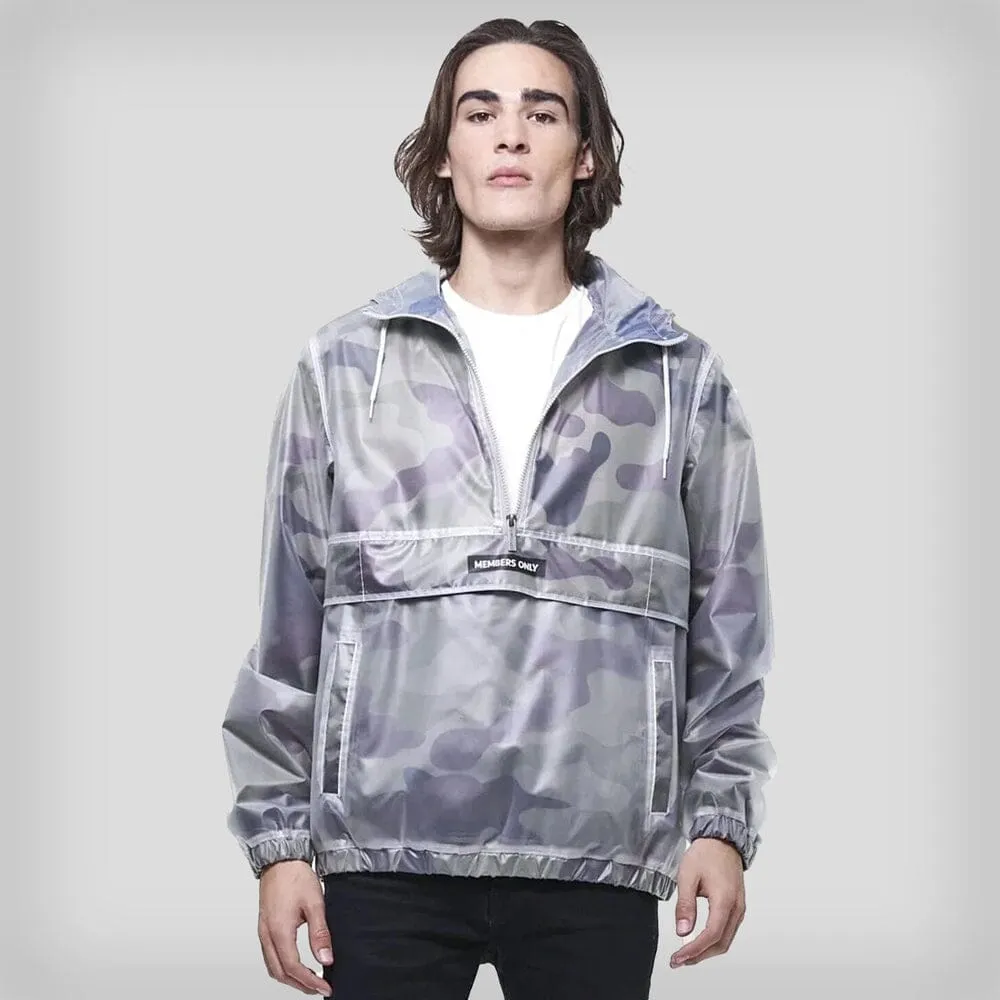 Members Only Men's Printed Camo   Translucent Layering Jacket