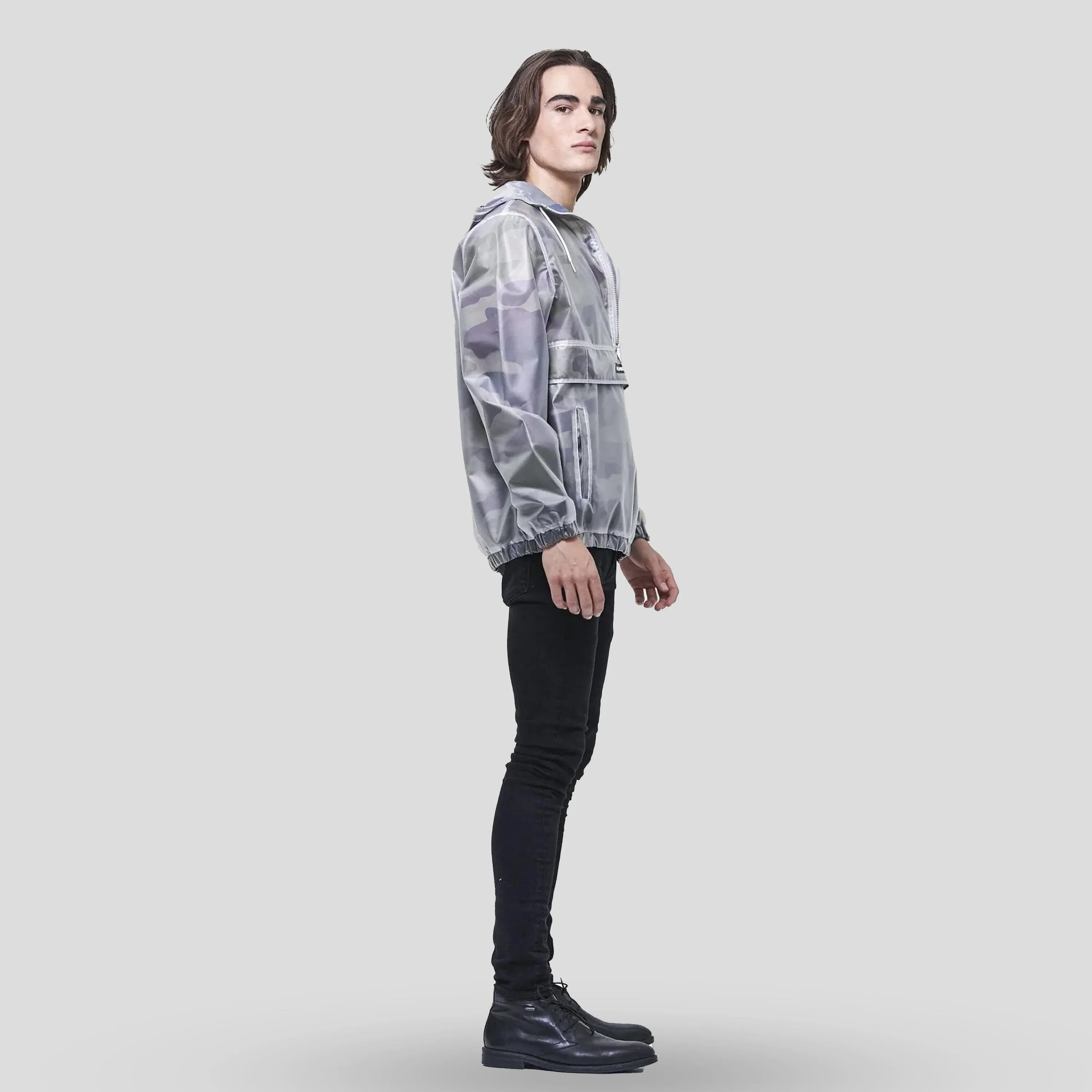 Members Only Men's Printed Camo   Translucent Layering Jacket