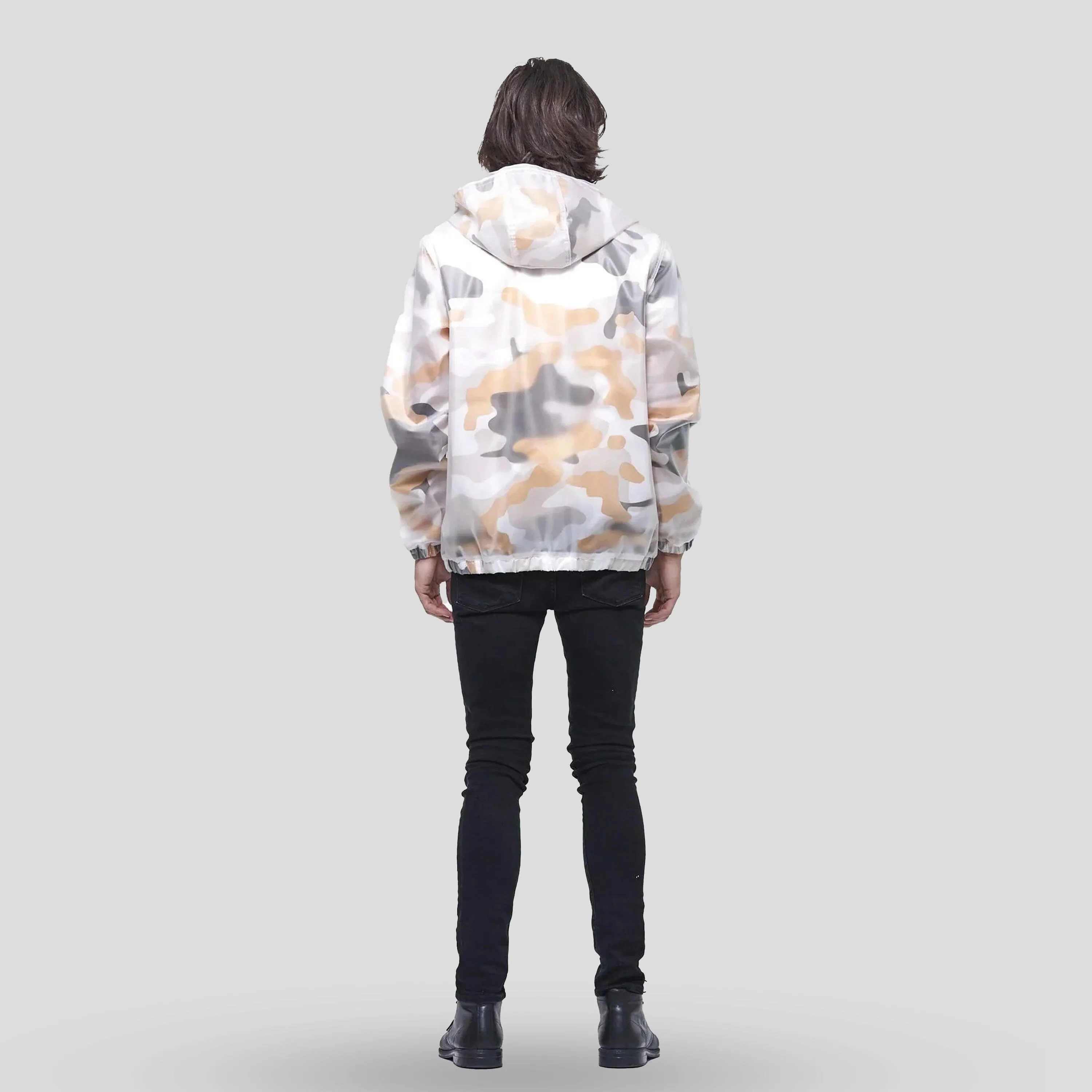 Members Only Men's Printed Camo   Translucent Layering Jacket