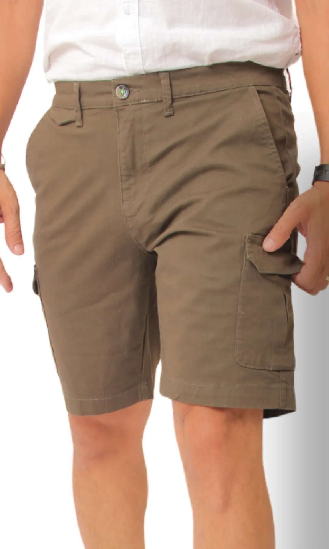 Men Cargo Shorts ( Dark Oil Green)