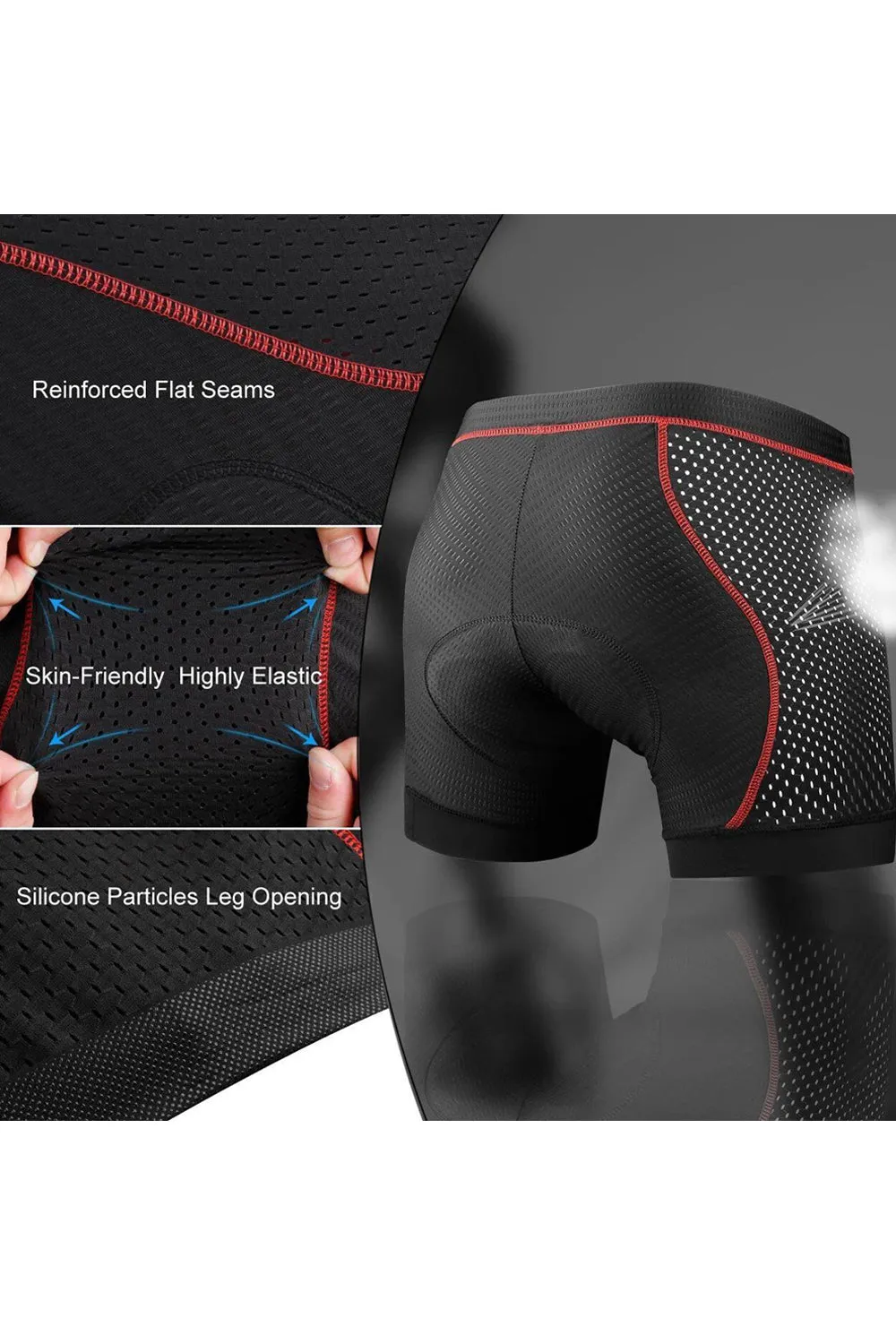 Mens Cycling 5D Gel Shorts - L