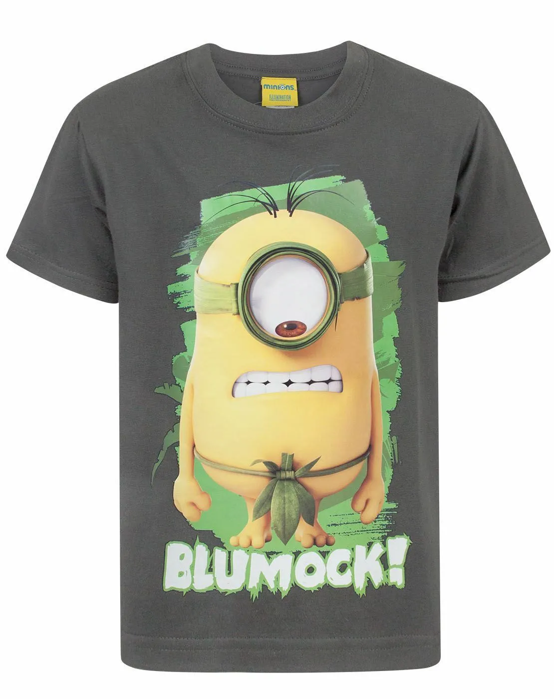 Minions Minion Boys Grey Short Sleeved T-Shirt