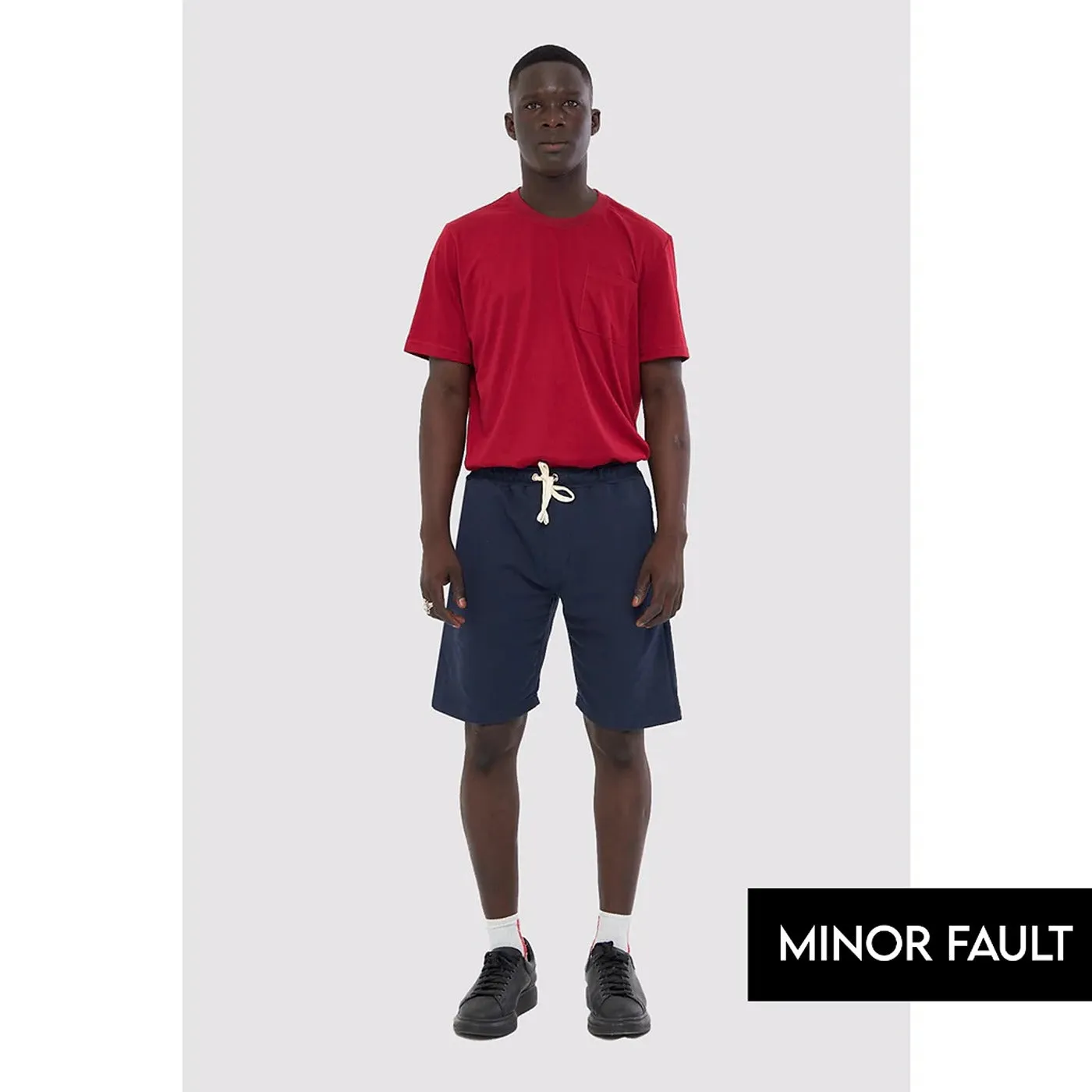 (Minor Fault) Navy Relaxed Fit Shorts