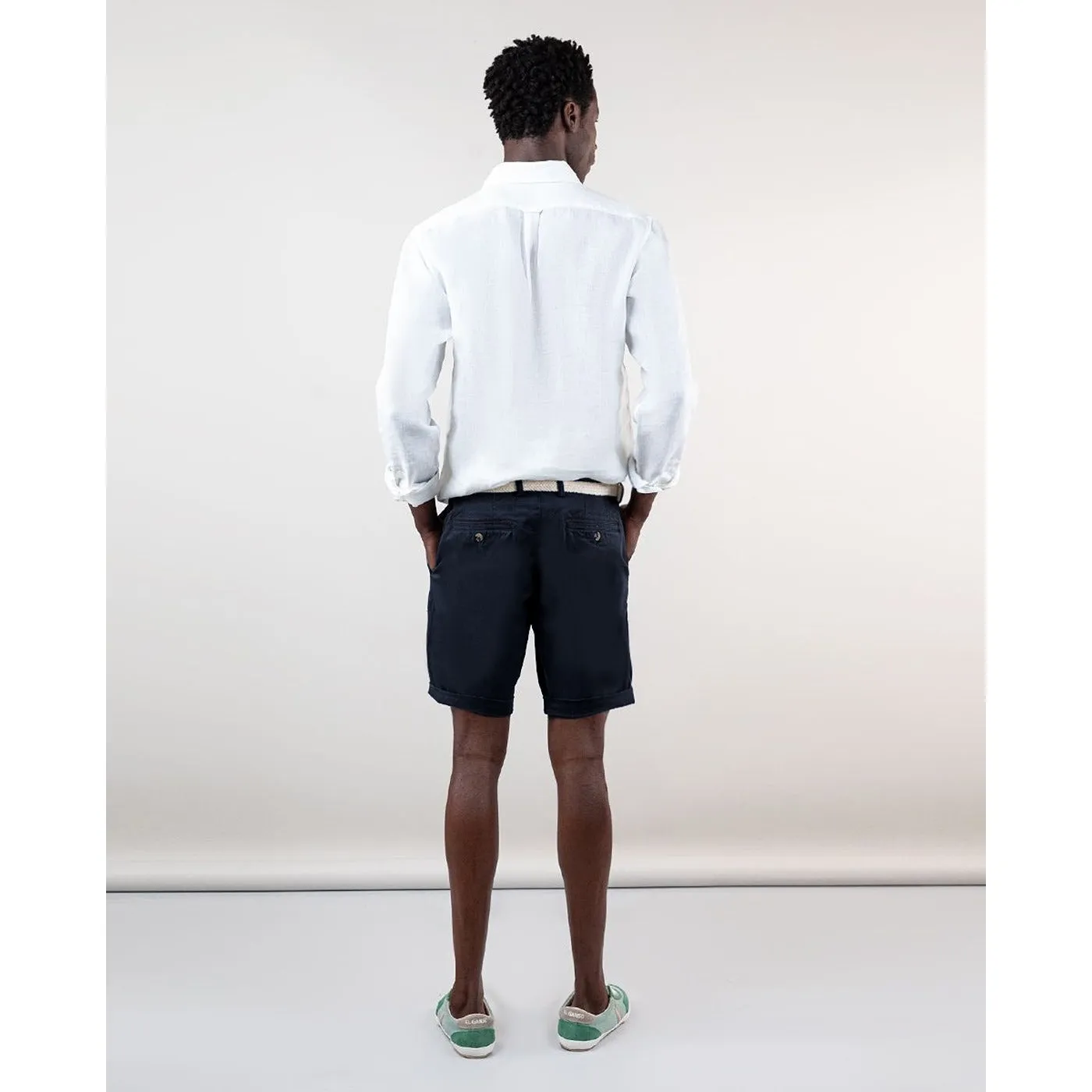 Navy Blue Bermuda Shorts