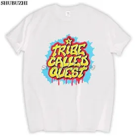 New a TRIBE CALLED QUEST *ATCQ Q-Tip Hip Hop Men's White T-Shirt Mens Summer Cotton Tshirt Male Tee-Shirt Sbz5205