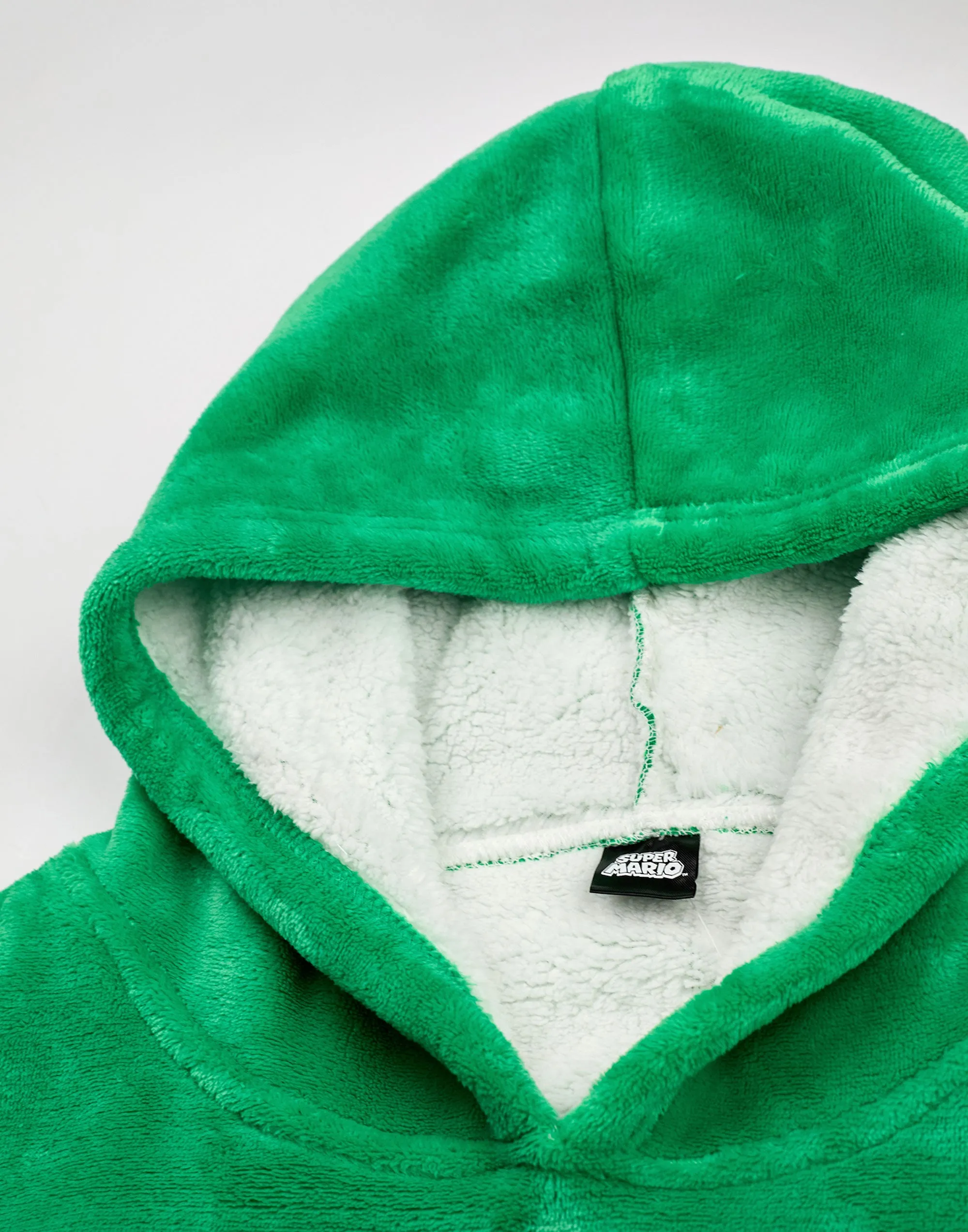 Nintendo Luigi Boys Green Blanket Hoodie