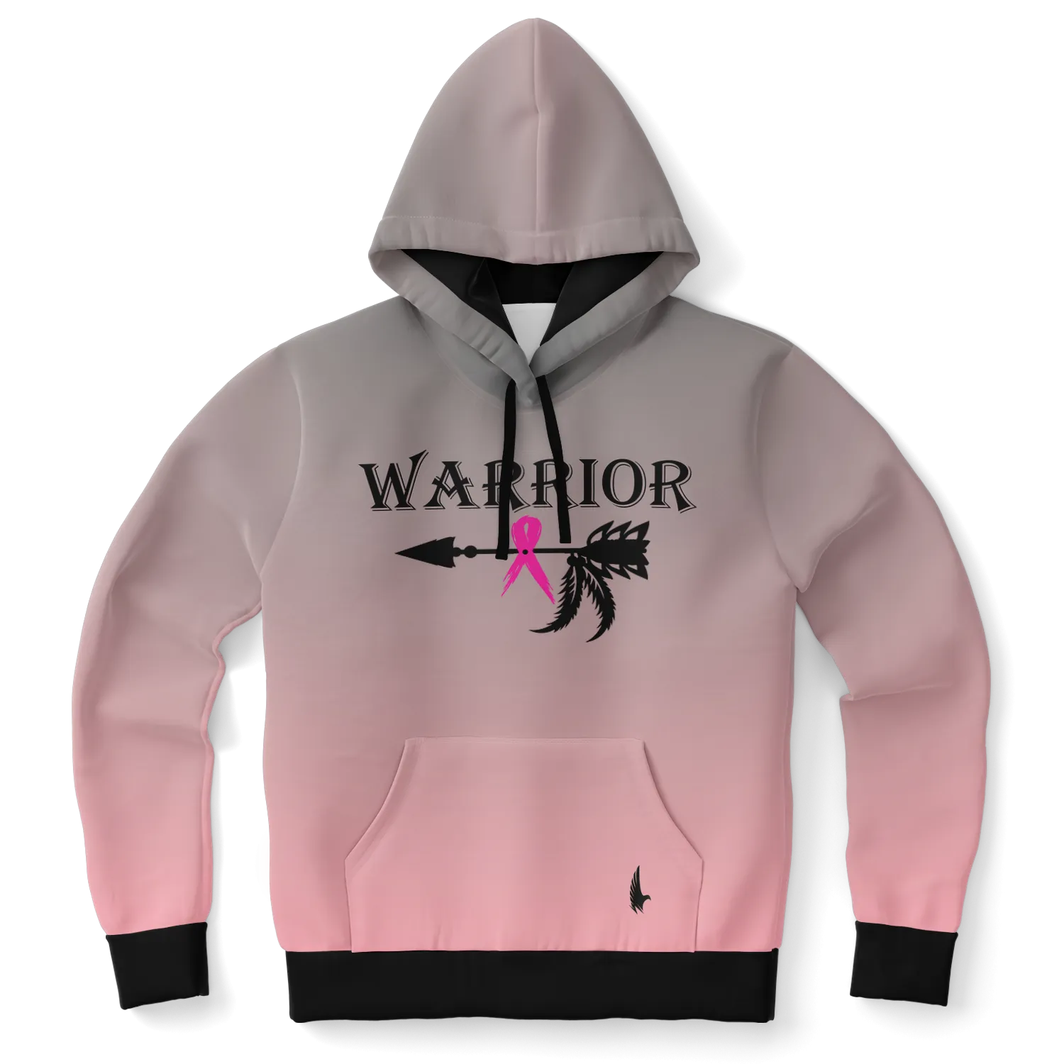 Ombre Breast Cancer Warrior Hoodie