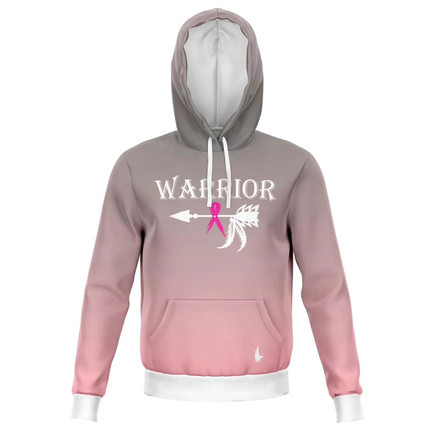 Ombre Breast Cancer Warrior Hoodie