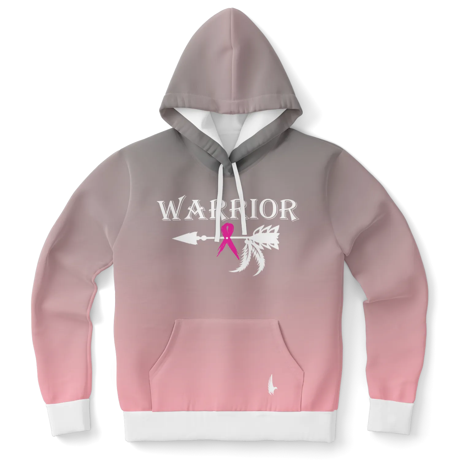 Ombre Breast Cancer Warrior Hoodie