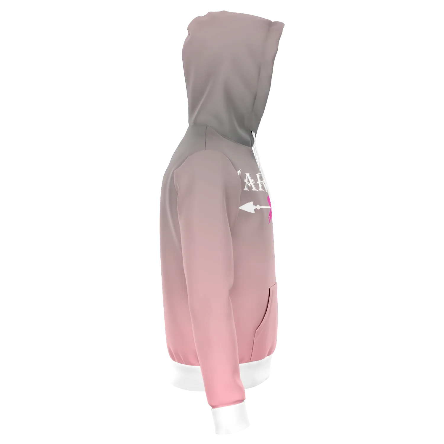 Ombre Breast Cancer Warrior Hoodie