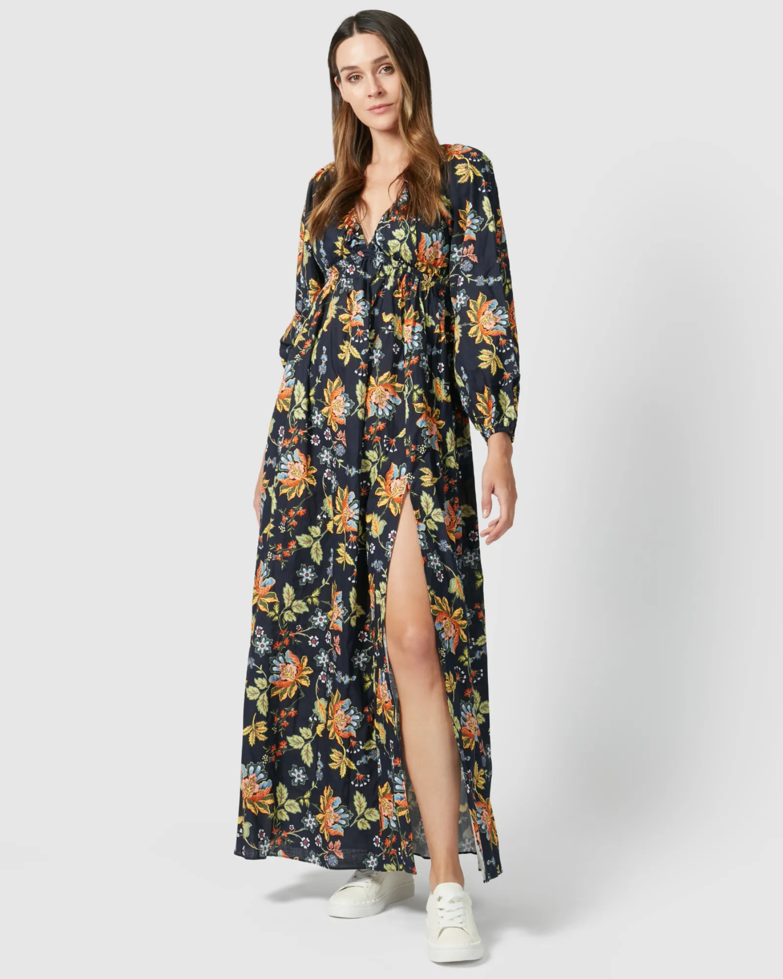 Oslo Dress - Navy Floral