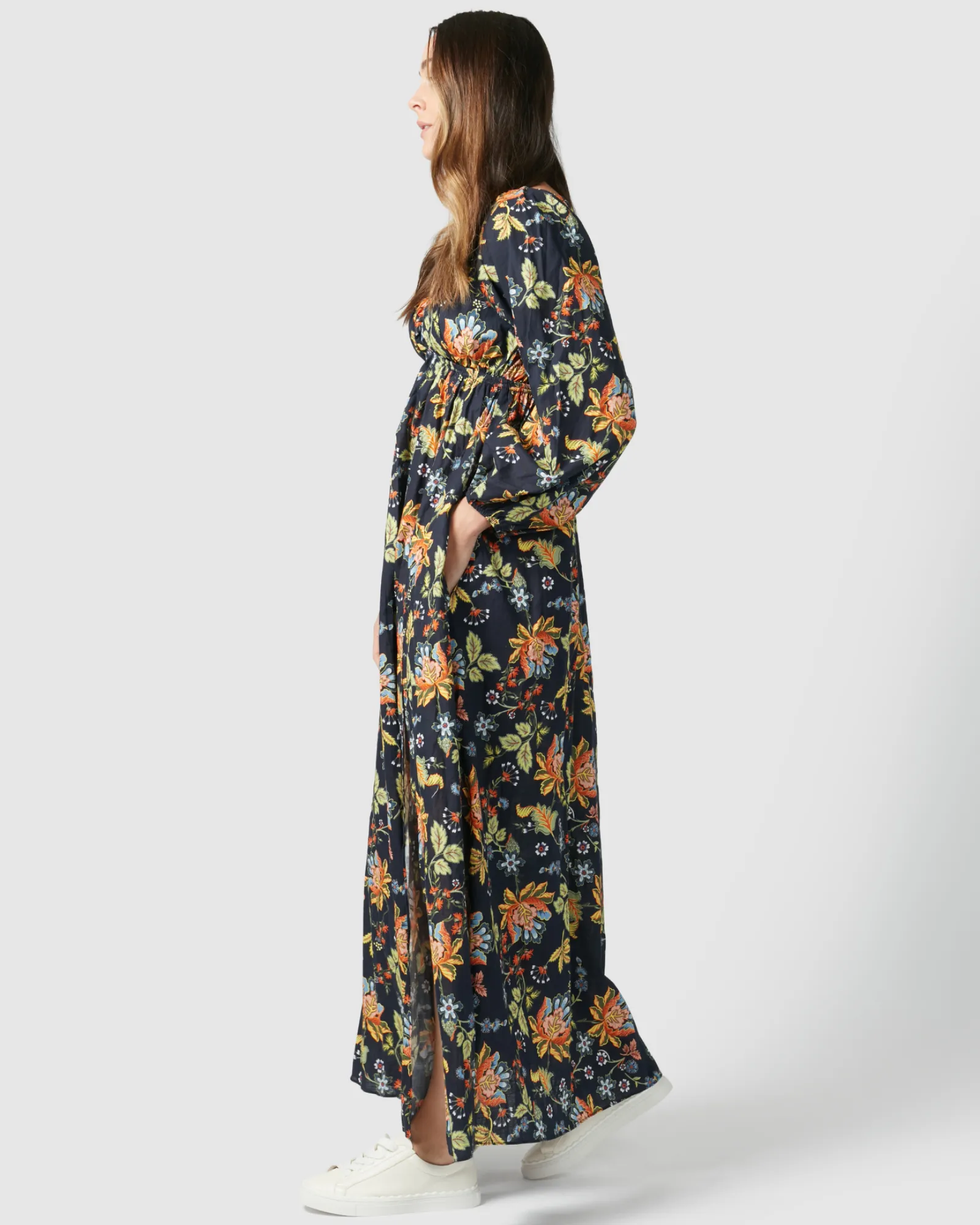 Oslo Dress - Navy Floral