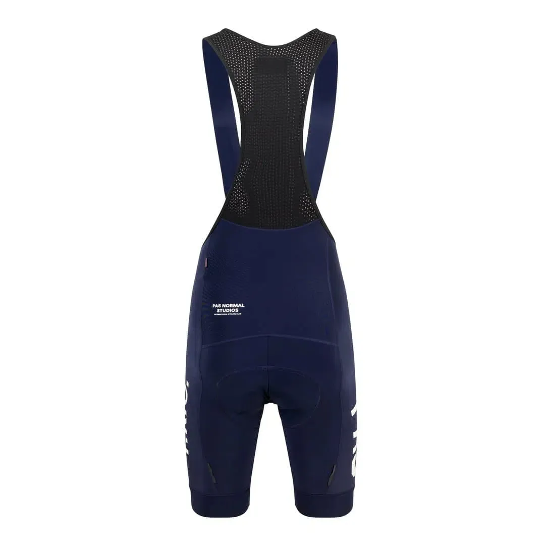 PAS NORMAL STUDIOS TKO Control Fleece Bib Shorts - Navy