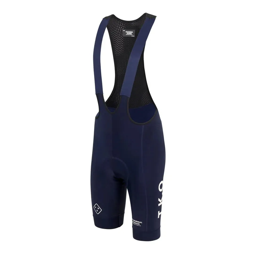 PAS NORMAL STUDIOS TKO Control Fleece Bib Shorts - Navy