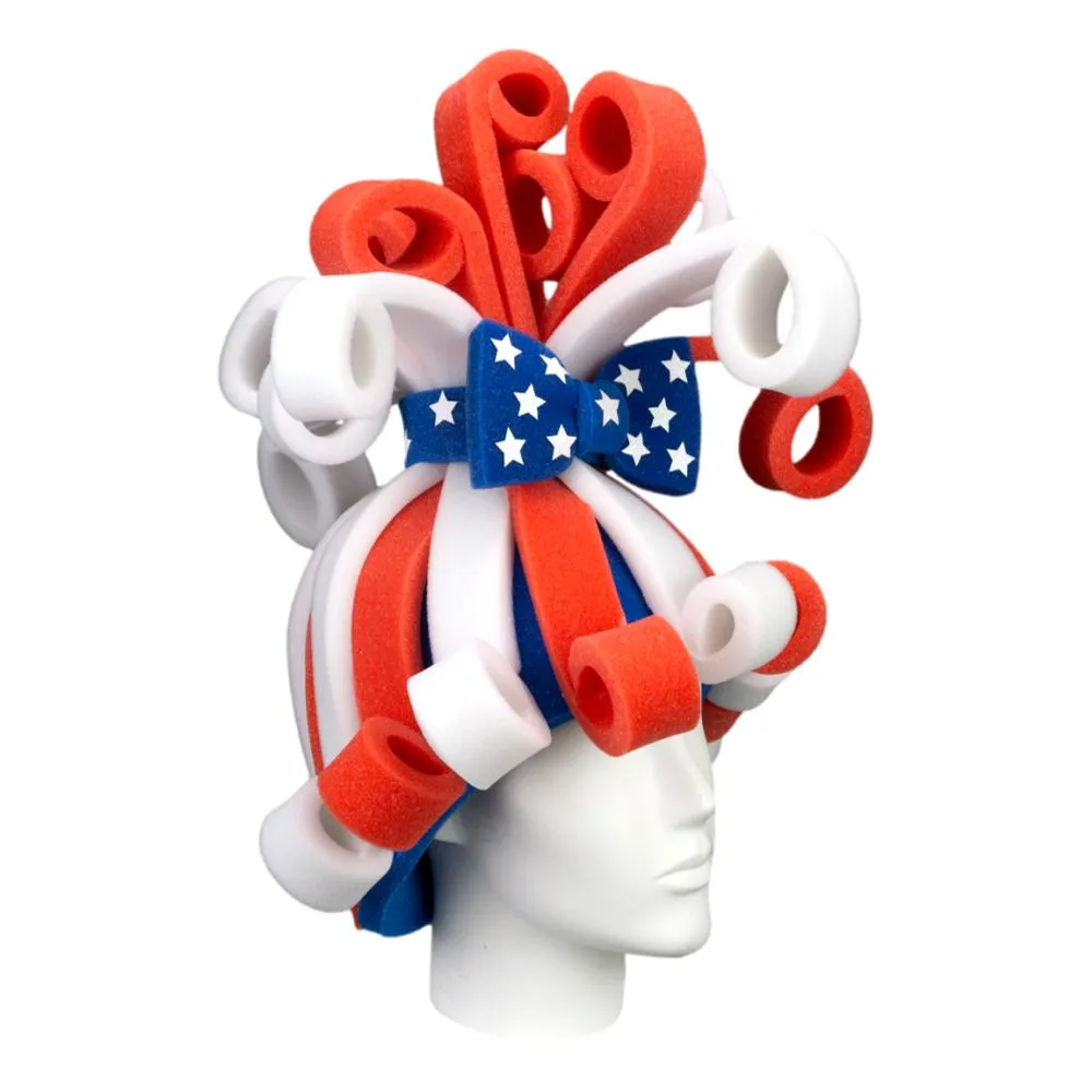 Patriotic Rollers Wig