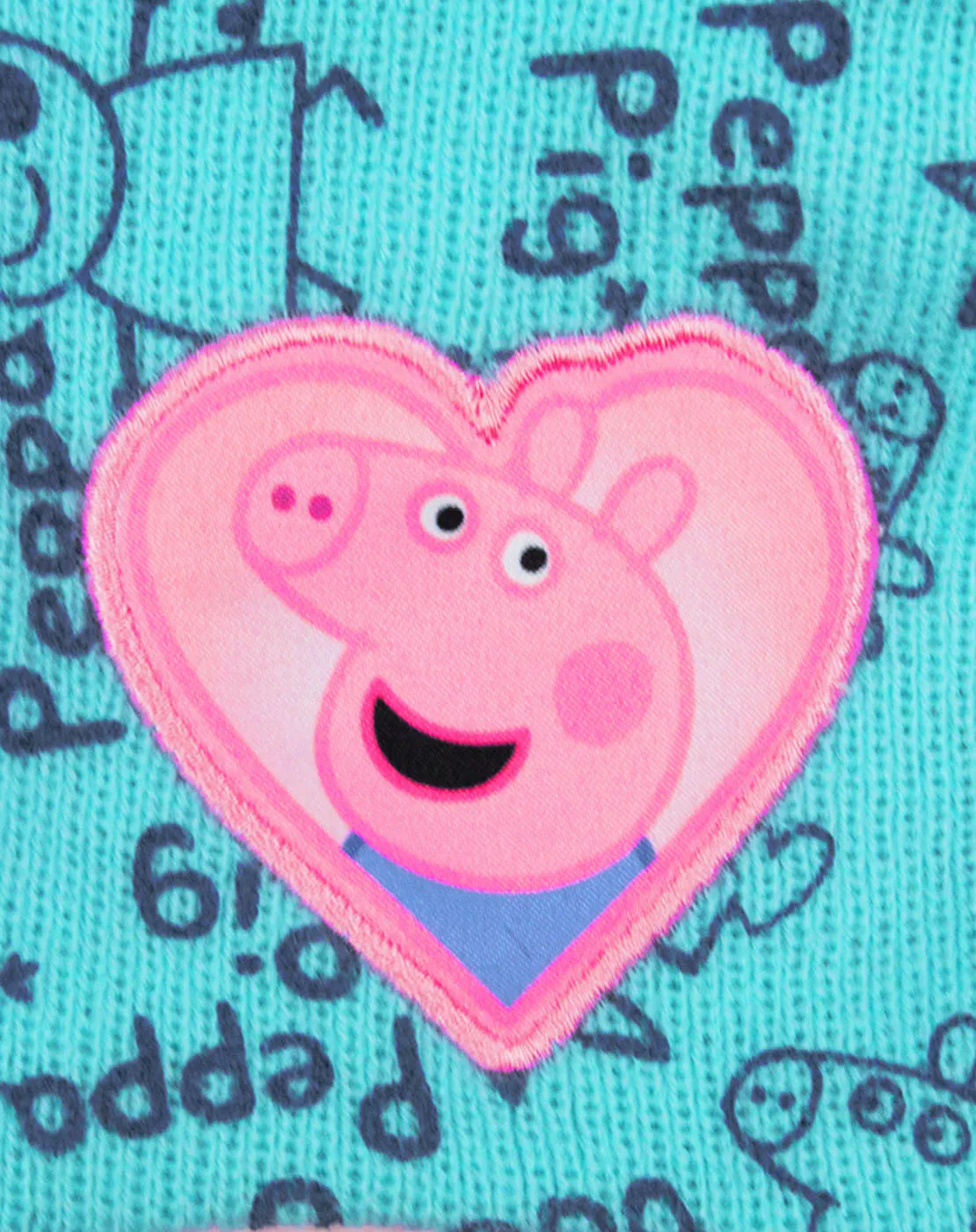 Peppa Pig Girls Blue Beanie Hat