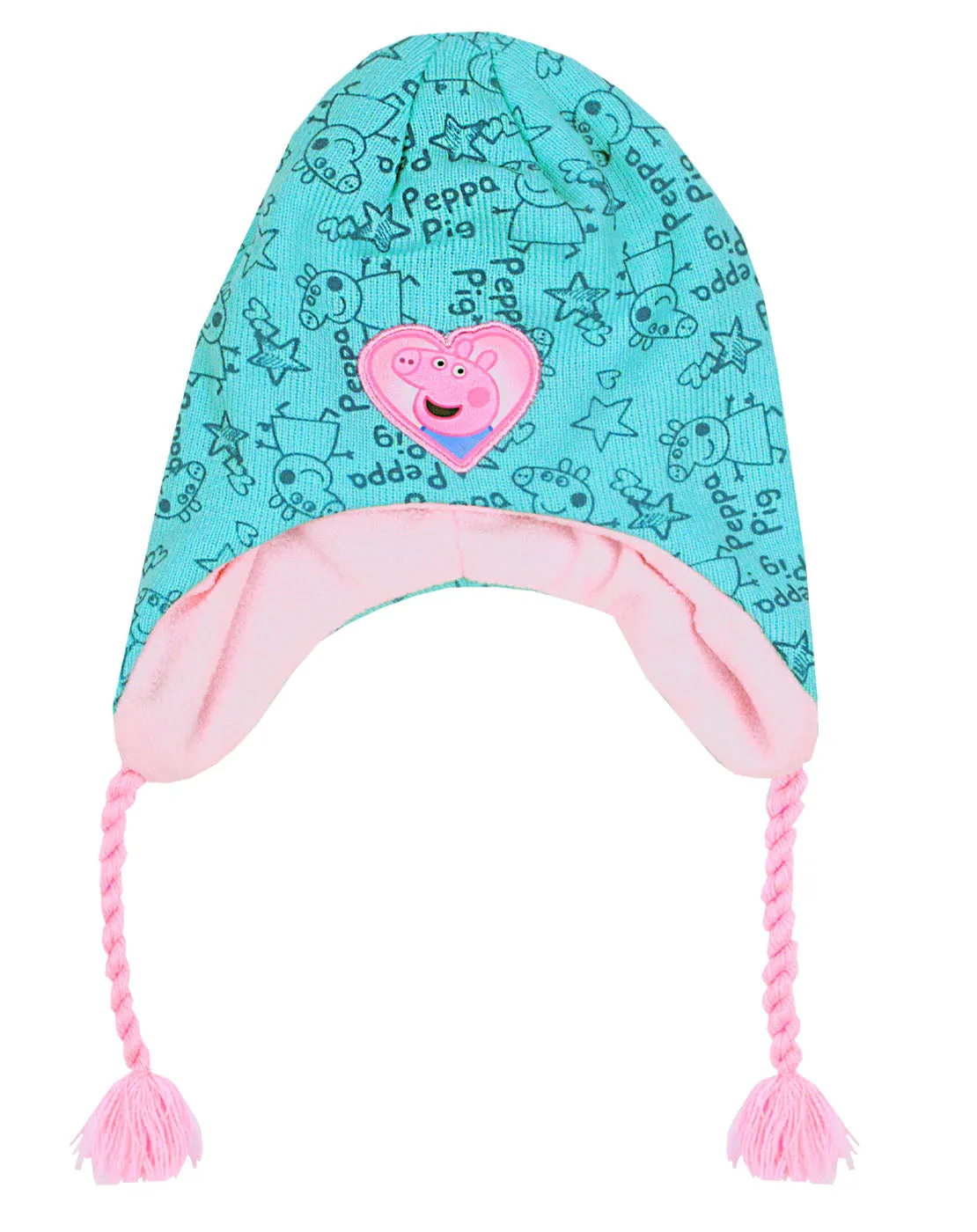 Peppa Pig Girls Blue Beanie Hat