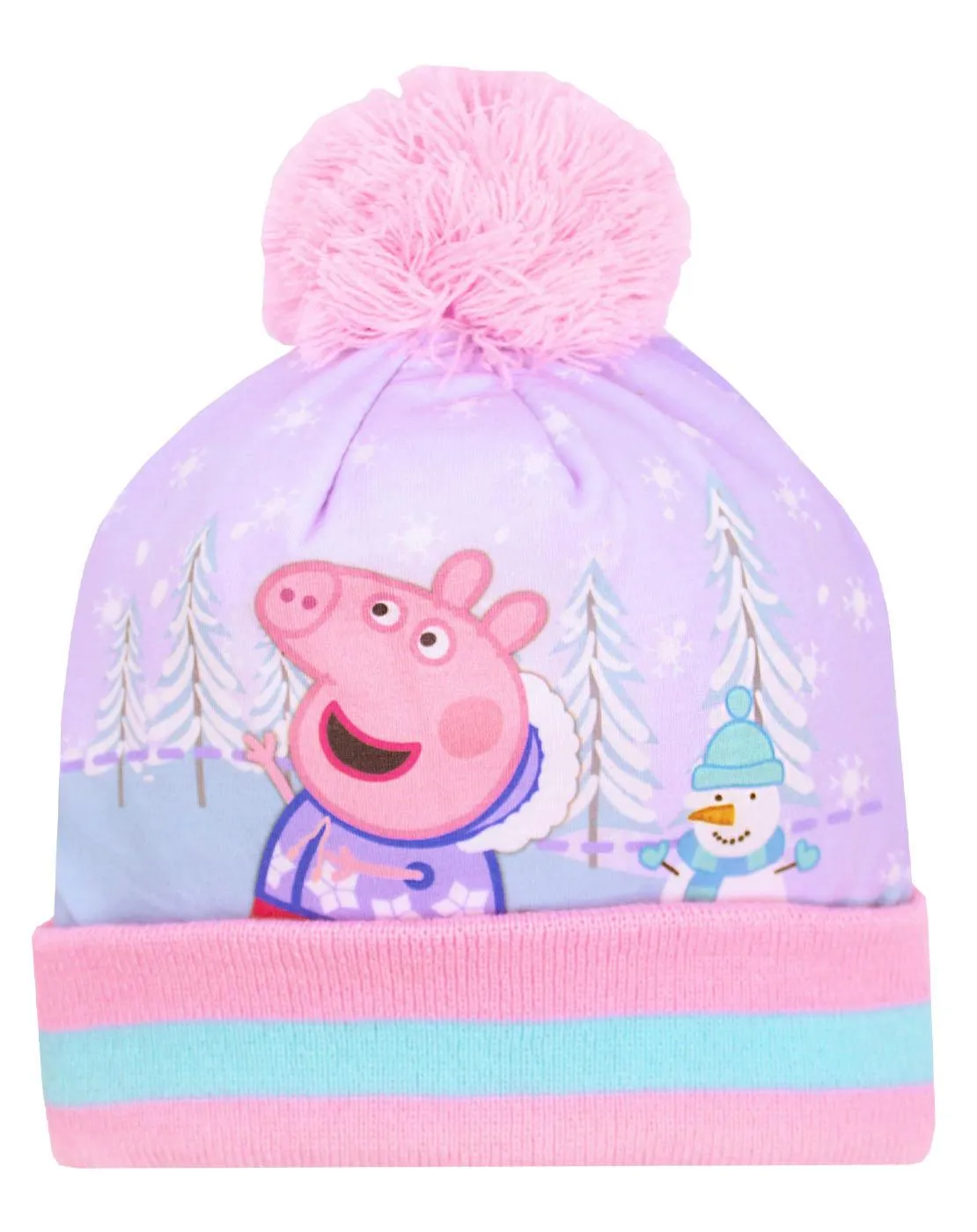 Peppa Pig Girls Pink Beanie Hat