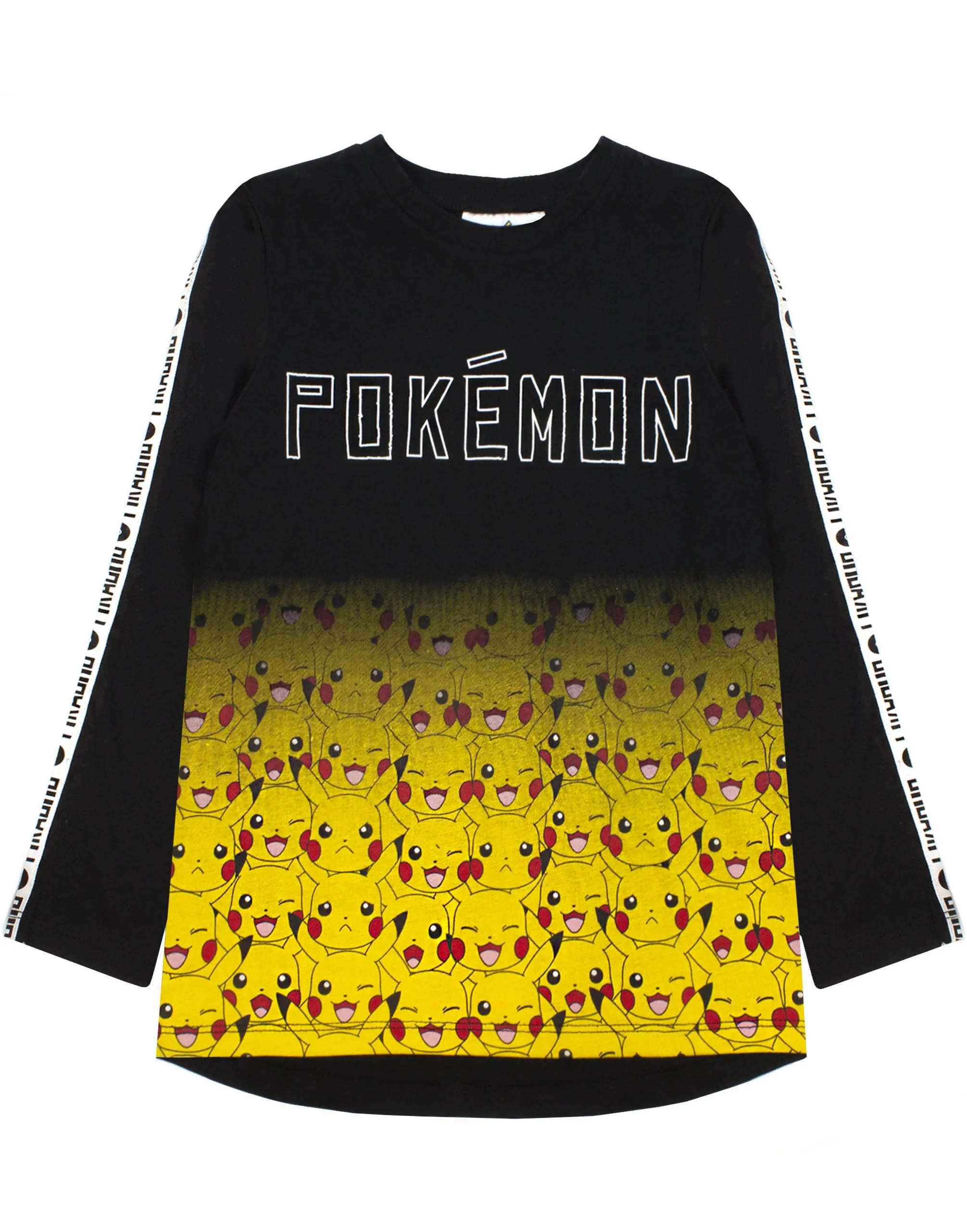 Pokemon Pikachu Boys Black Long Sleeved T-Shirt