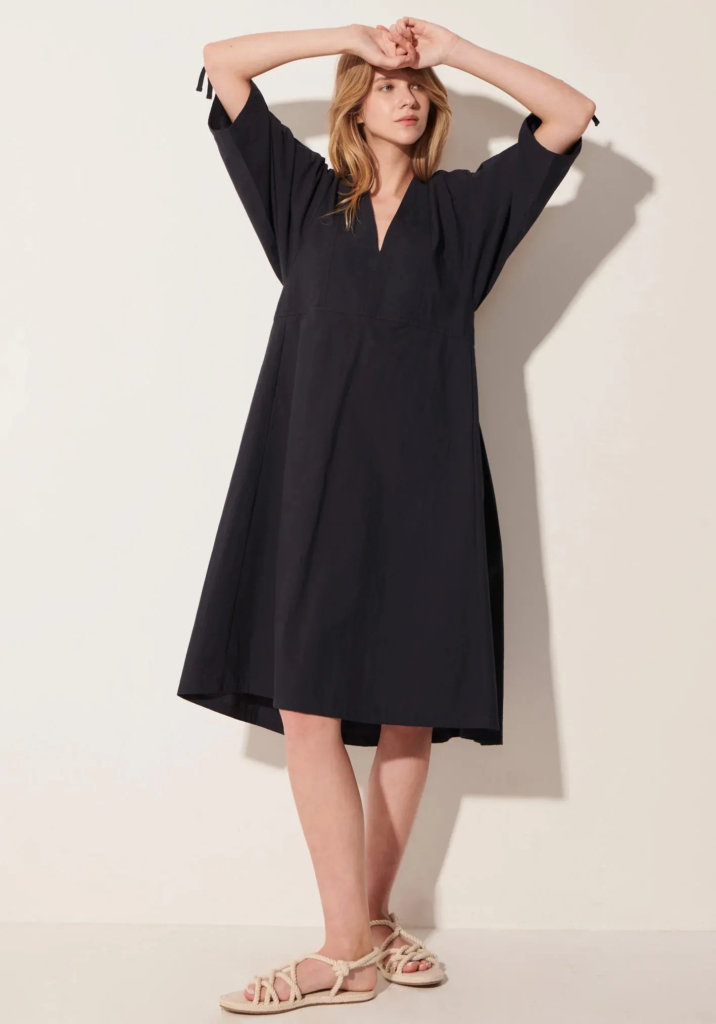 POL Clothing Boulevarde Dress in Ink - Final Sale