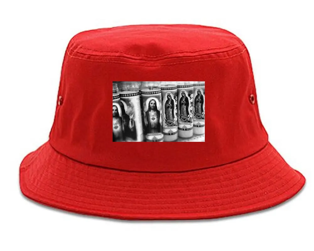 Religious Candles Photography by John Ramos Bucket Hat