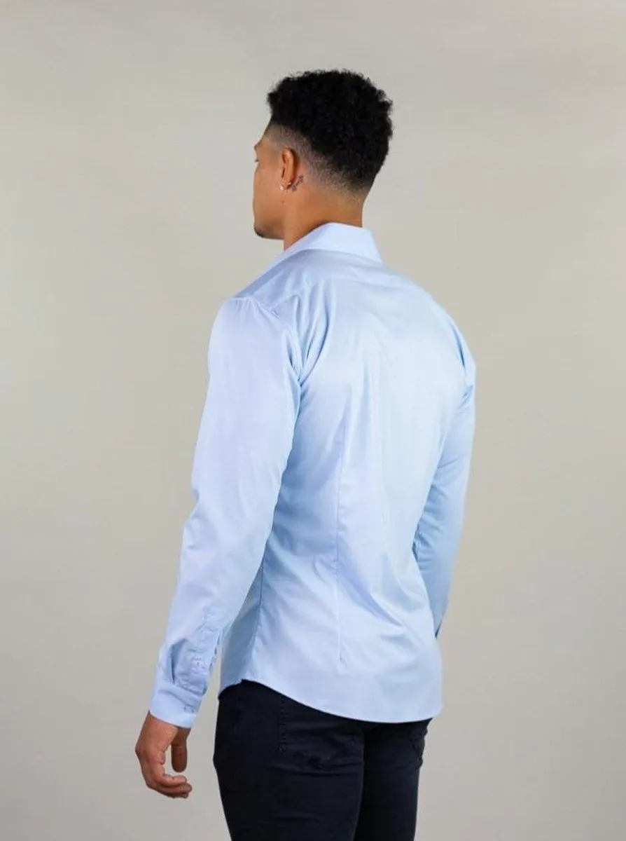 Return Sale - Performance Bamboo Dress Shirt - Sky Blue