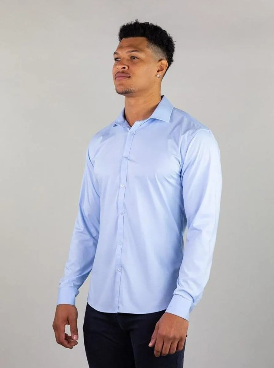 Return Sale - Performance Bamboo Dress Shirt - Sky Blue