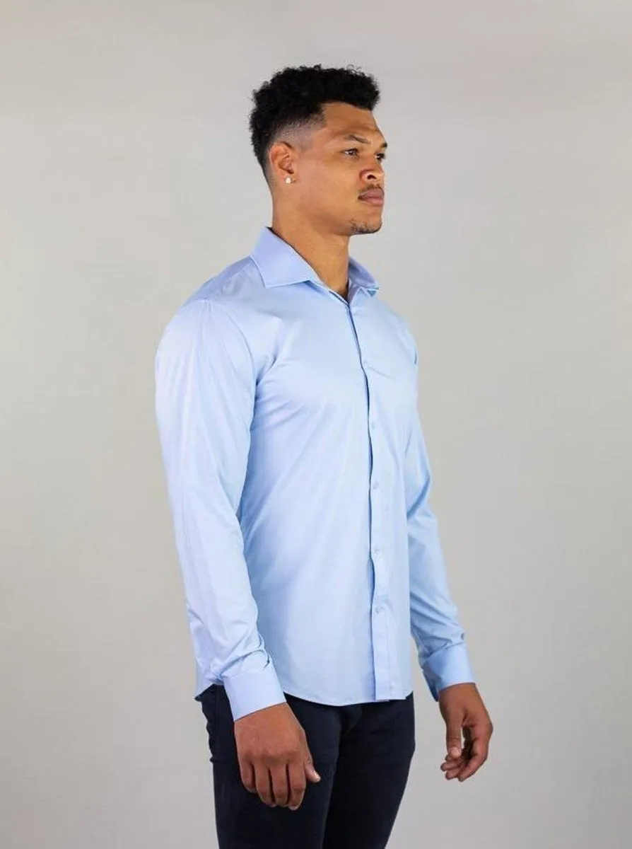 Return Sale - Performance Bamboo Dress Shirt - Sky Blue