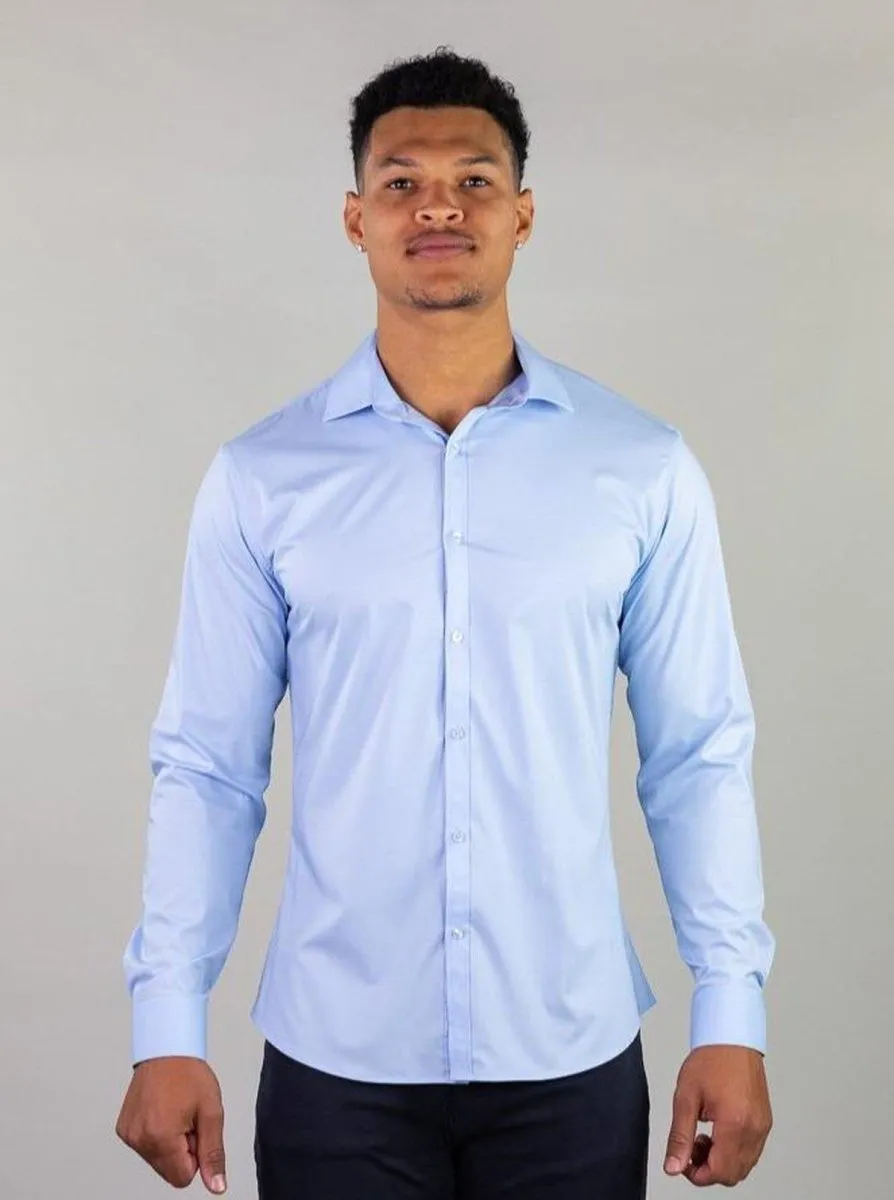 Return Sale - Performance Bamboo Dress Shirt - Sky Blue