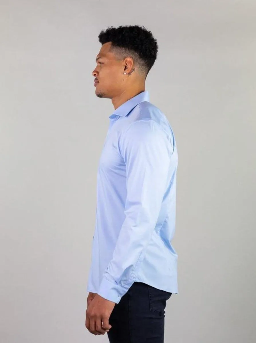 Return Sale - Performance Bamboo Dress Shirt - Sky Blue