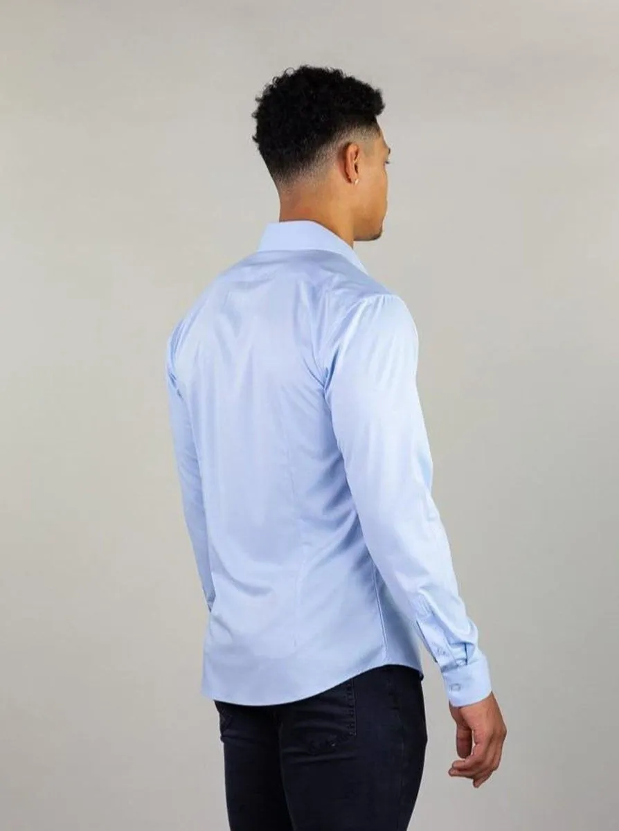 Return Sale - Performance Bamboo Dress Shirt - Sky Blue