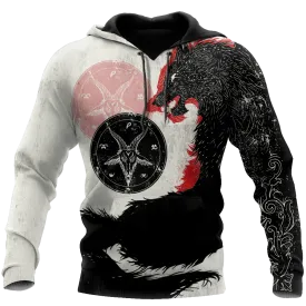 Satanic Wolf Hoodie For Men And Women, Wolf Hoodies