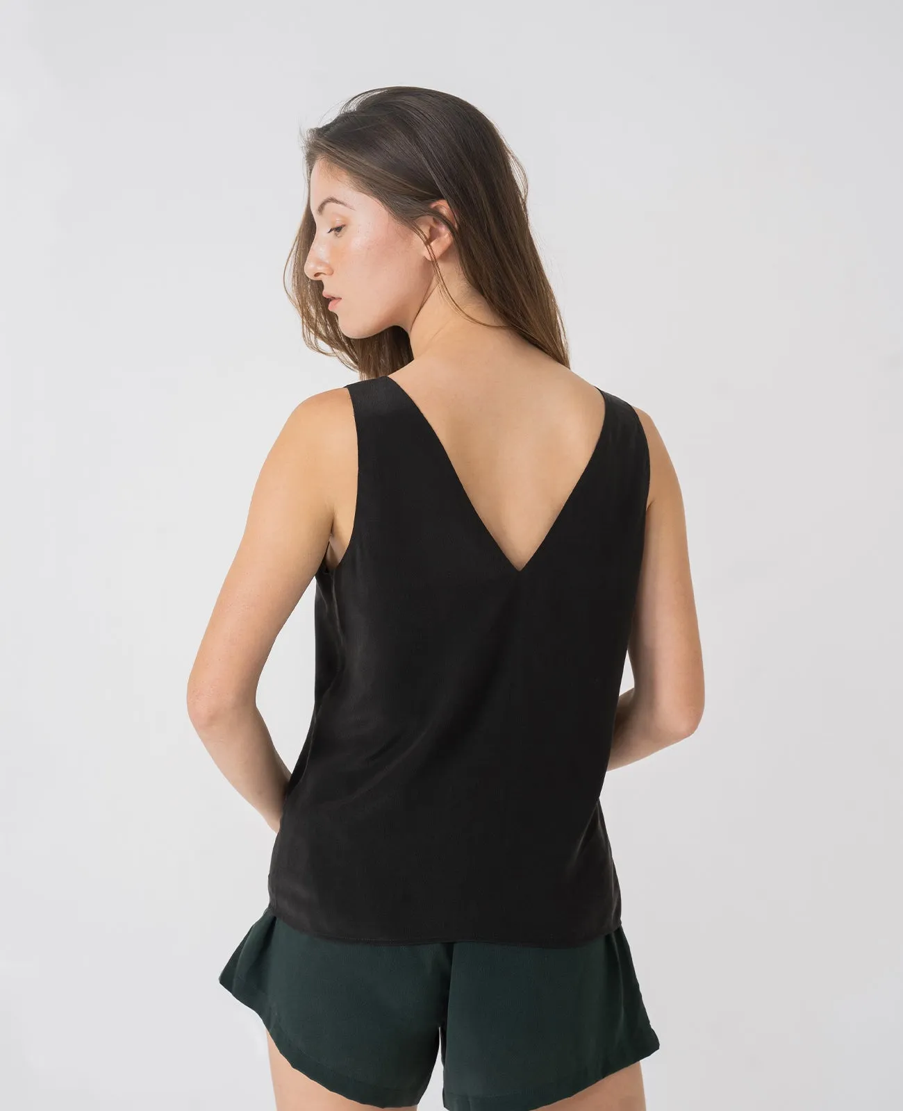 Silk V-Neck Tank