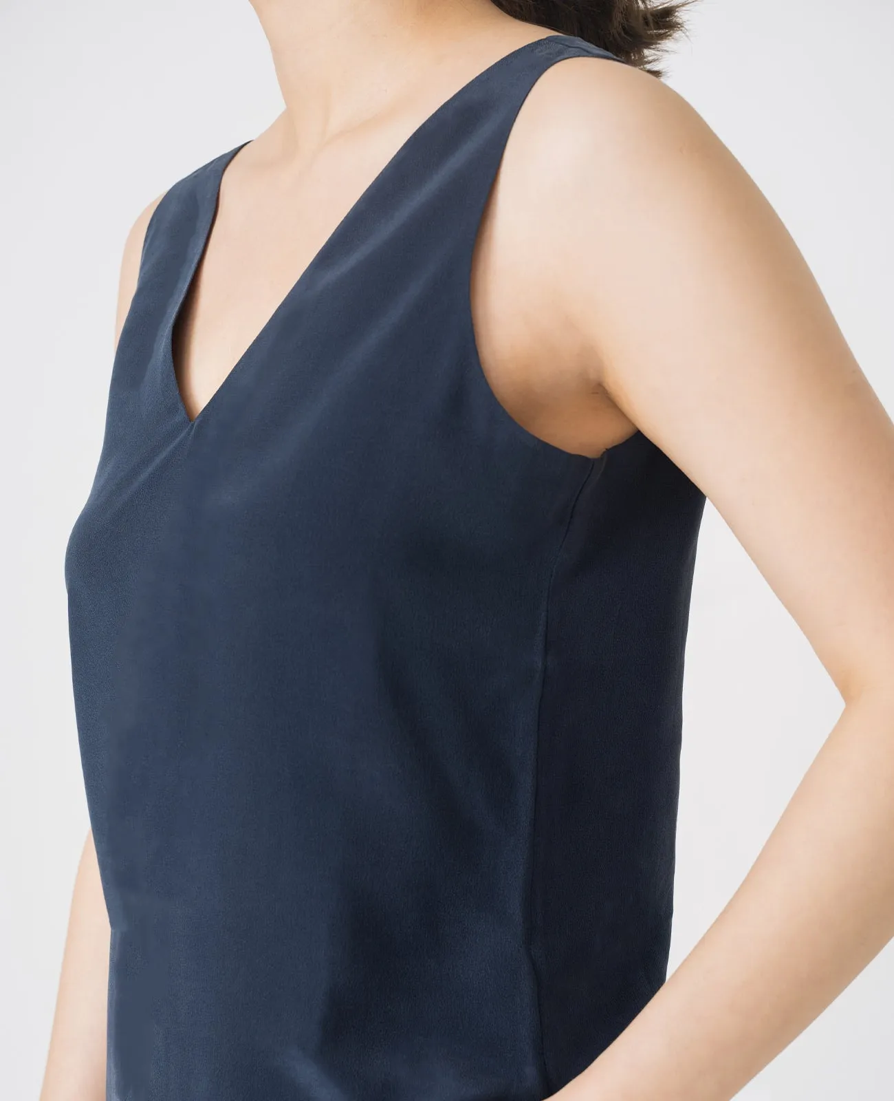 Silk V-Neck Tank