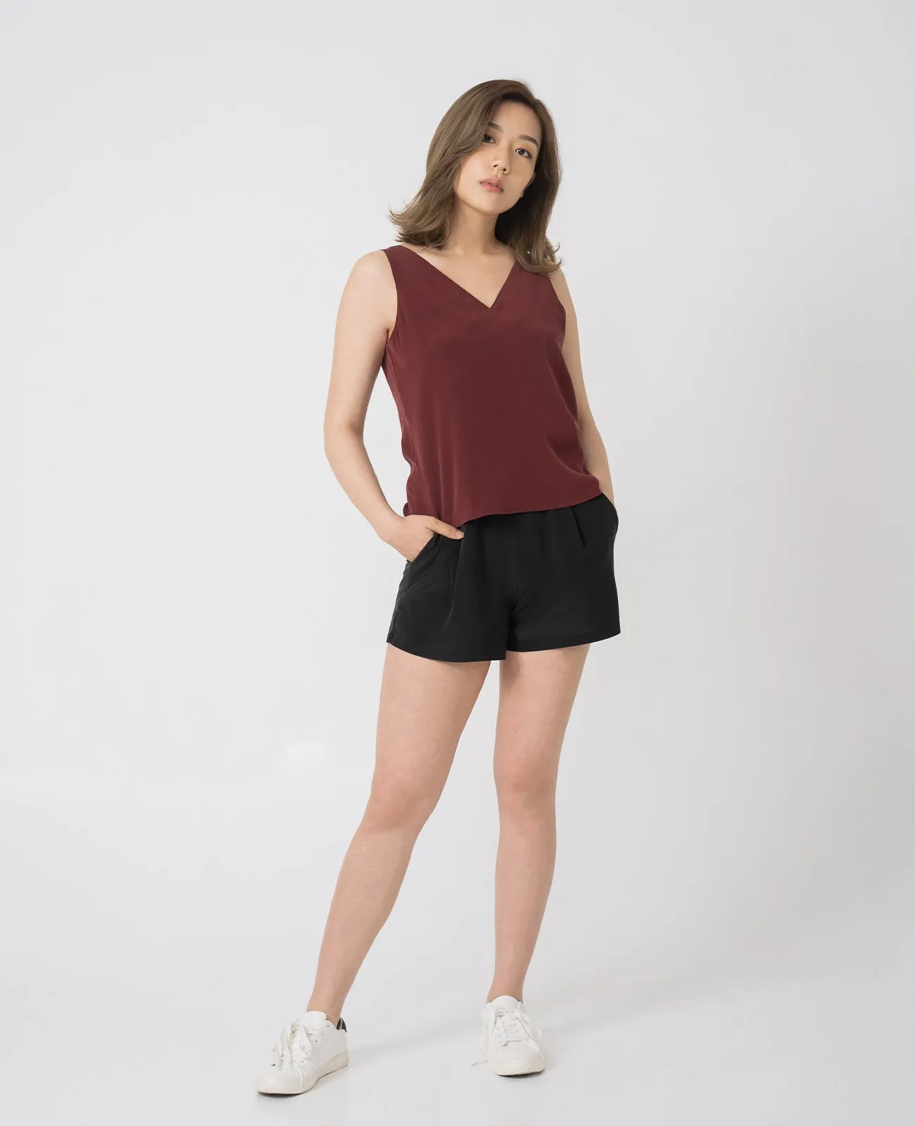 Silk V-Neck Tank