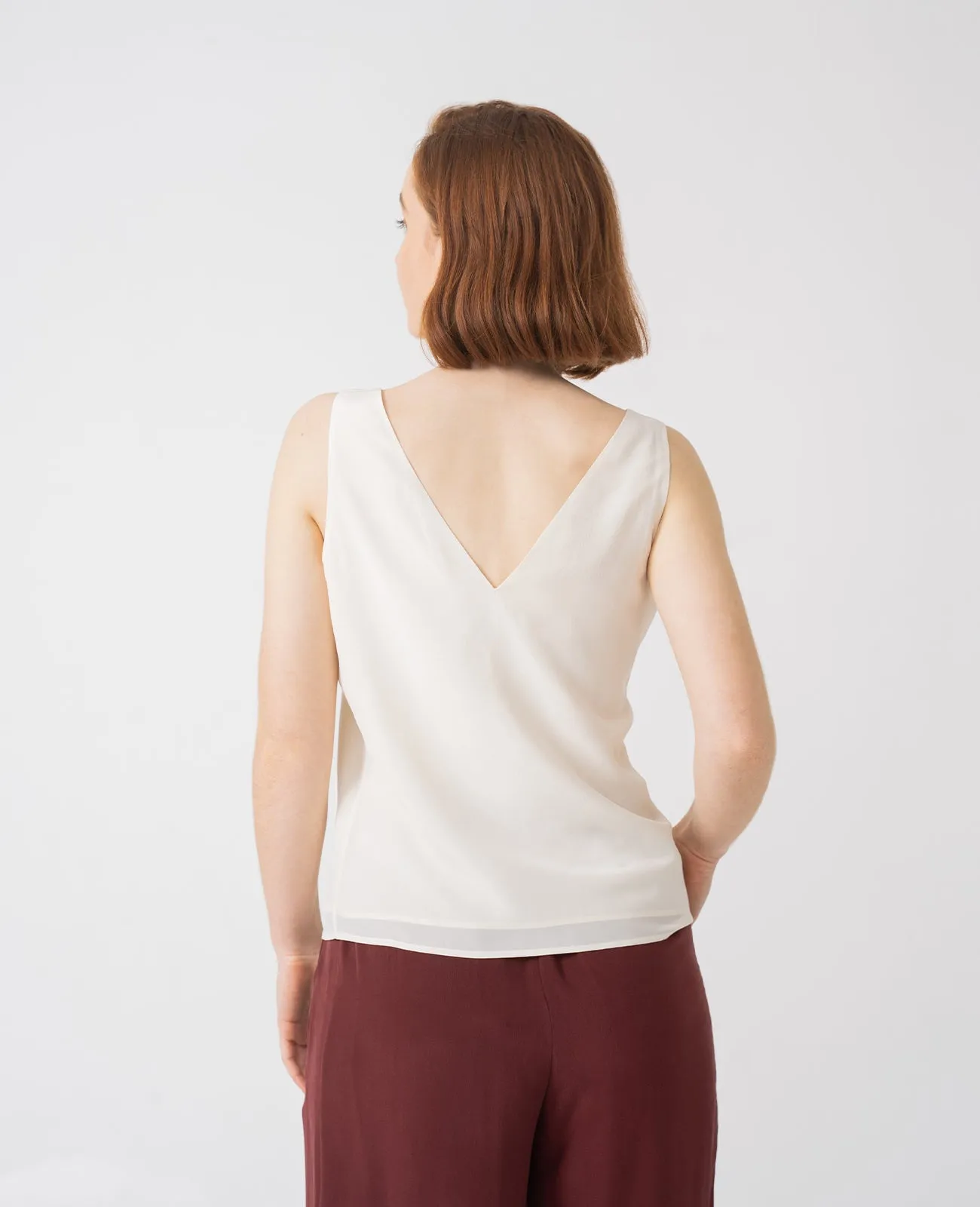 Silk V-Neck Tank