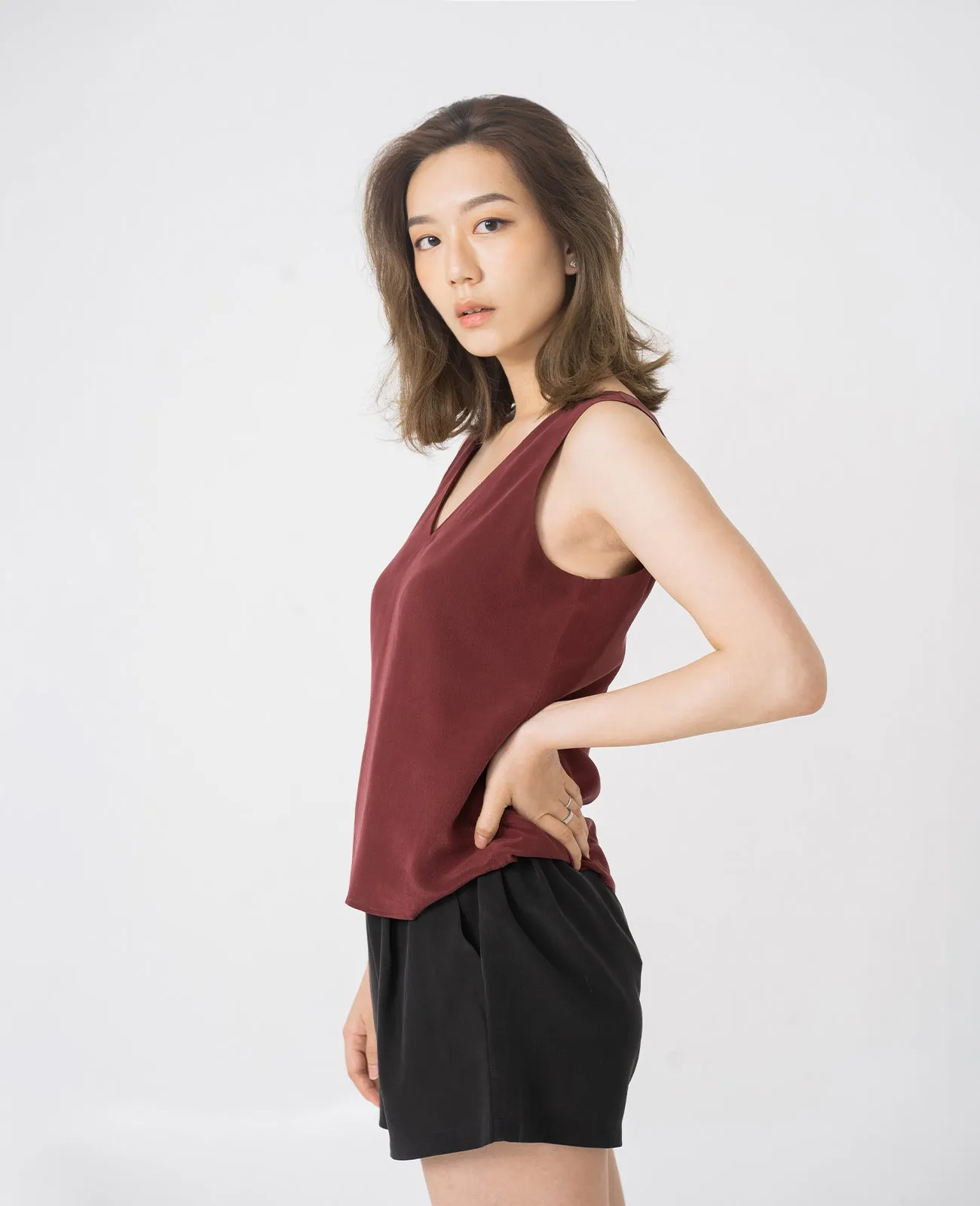 Silk V-Neck Tank