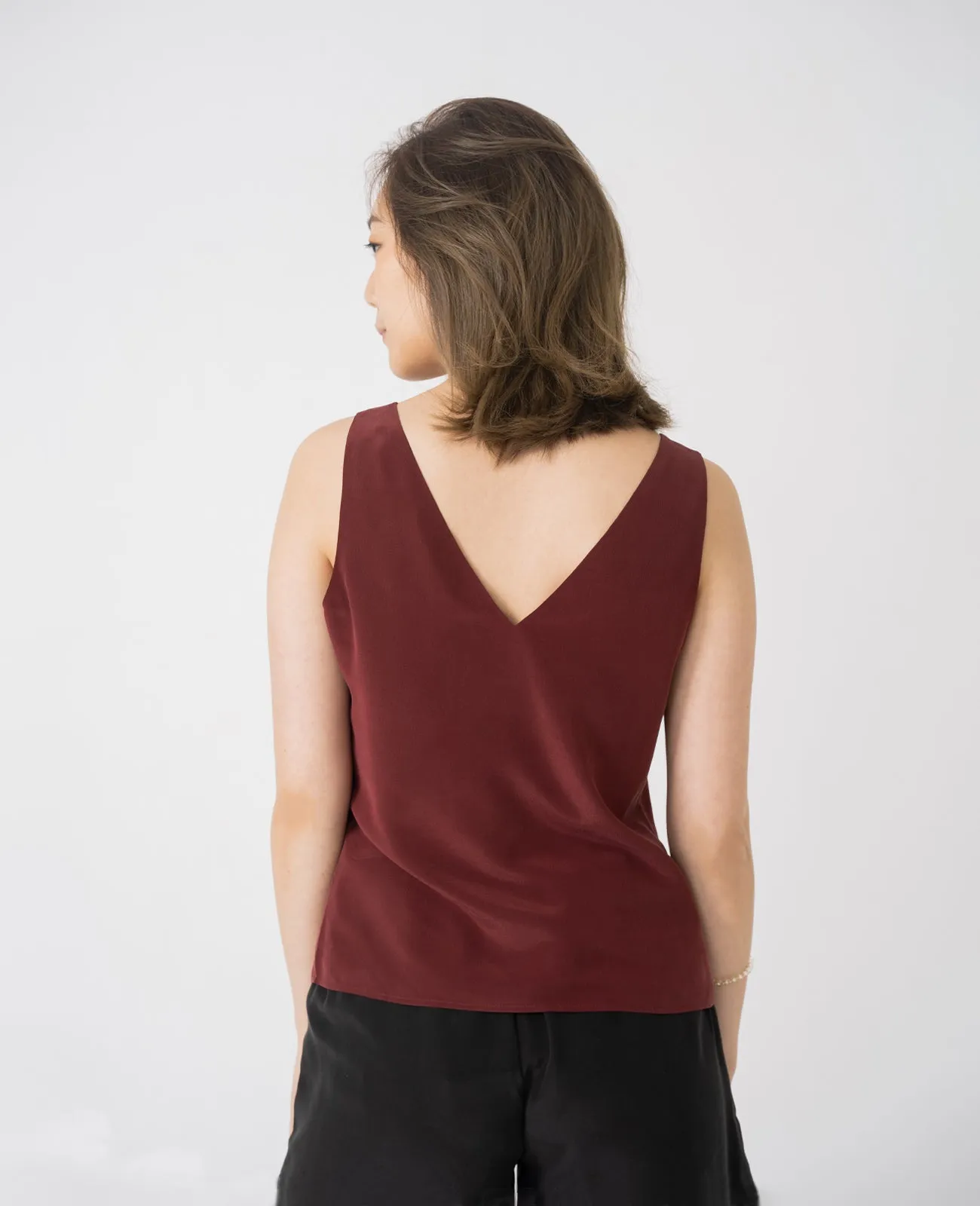 Silk V-Neck Tank