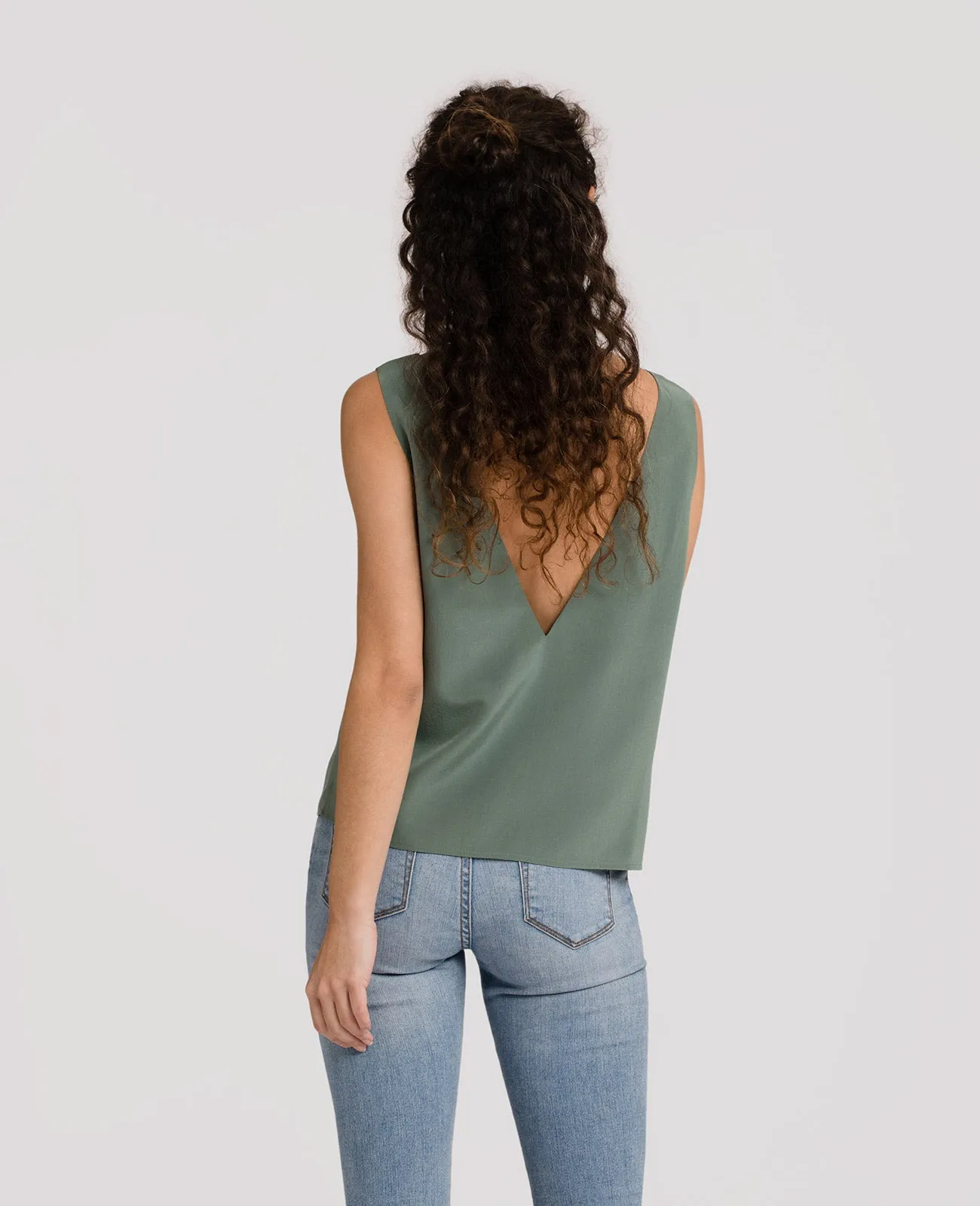 Silk V-Neck Tank