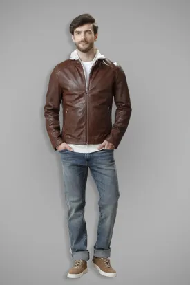 Slim Fit Bomber Fashion Leather Jacket