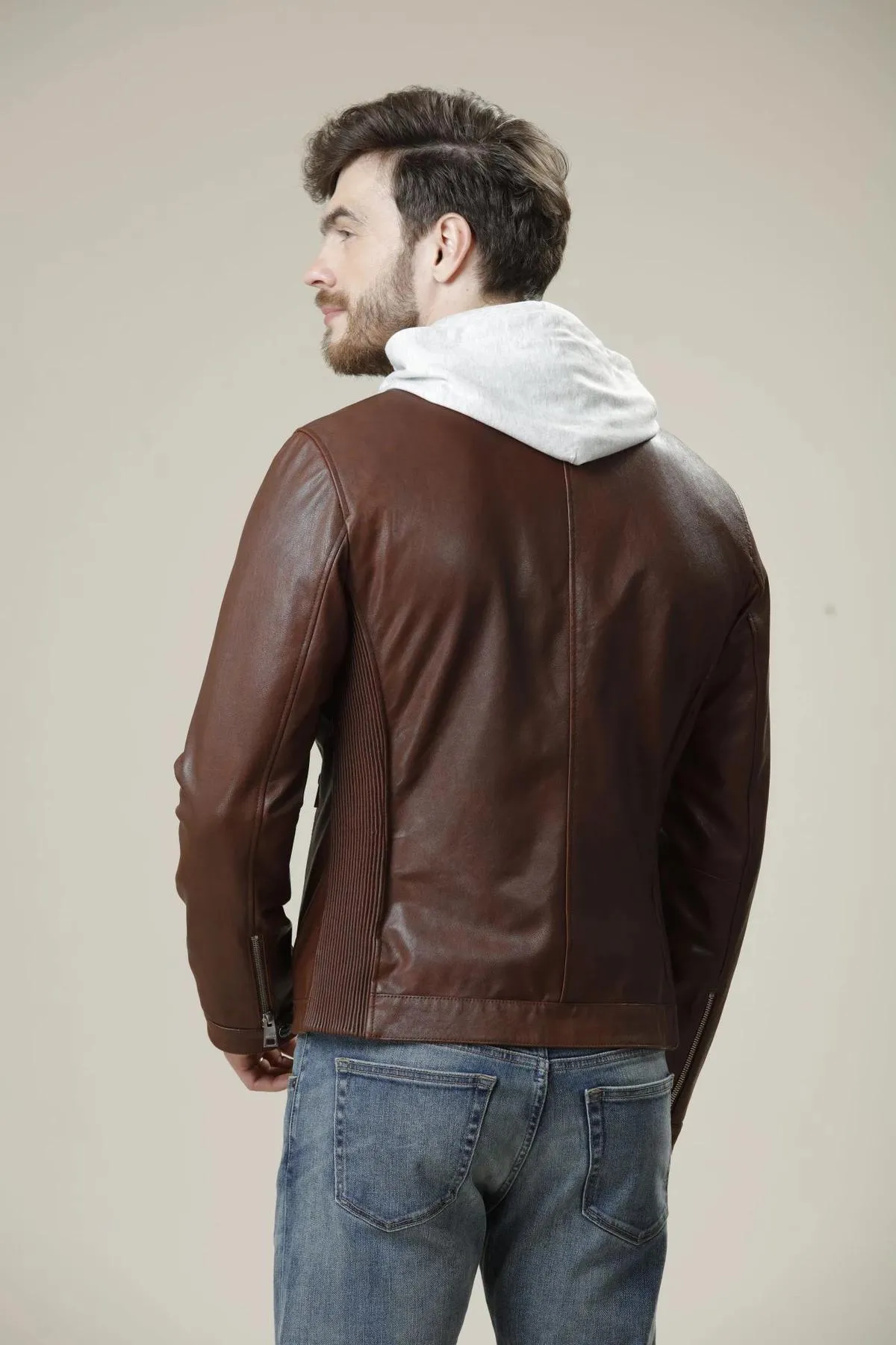 Slim Fit Bomber Fashion Leather Jacket