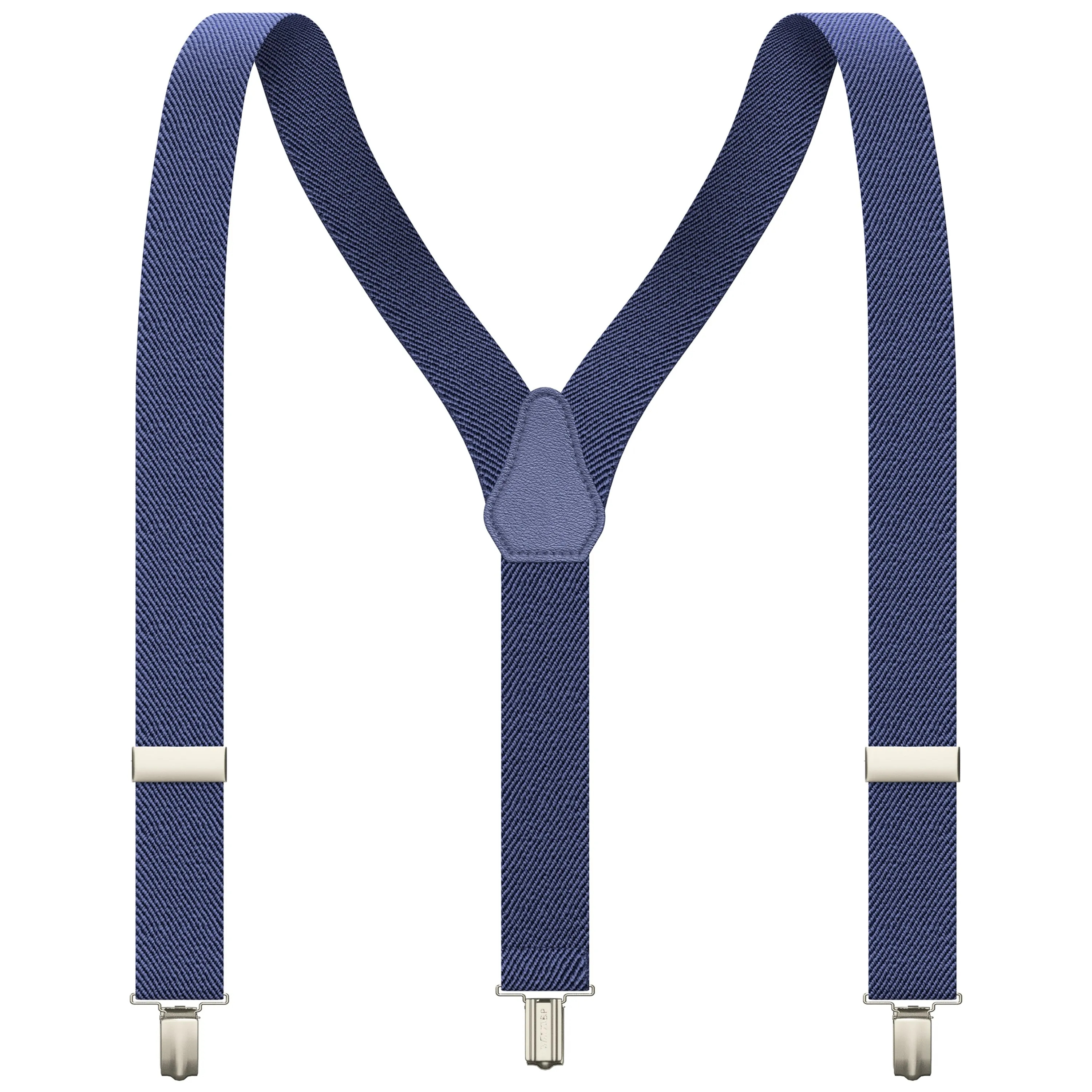 Steel Blue Slim Suspenders for Men & Women Boys & Girls Y-back Shape 1 inch wide