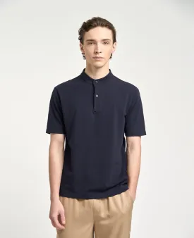 Supima Pique Band Collar Polo