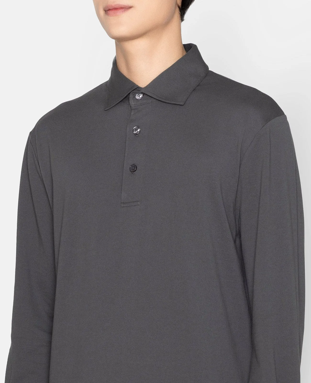 Supima Pique Long Sleeve Polo